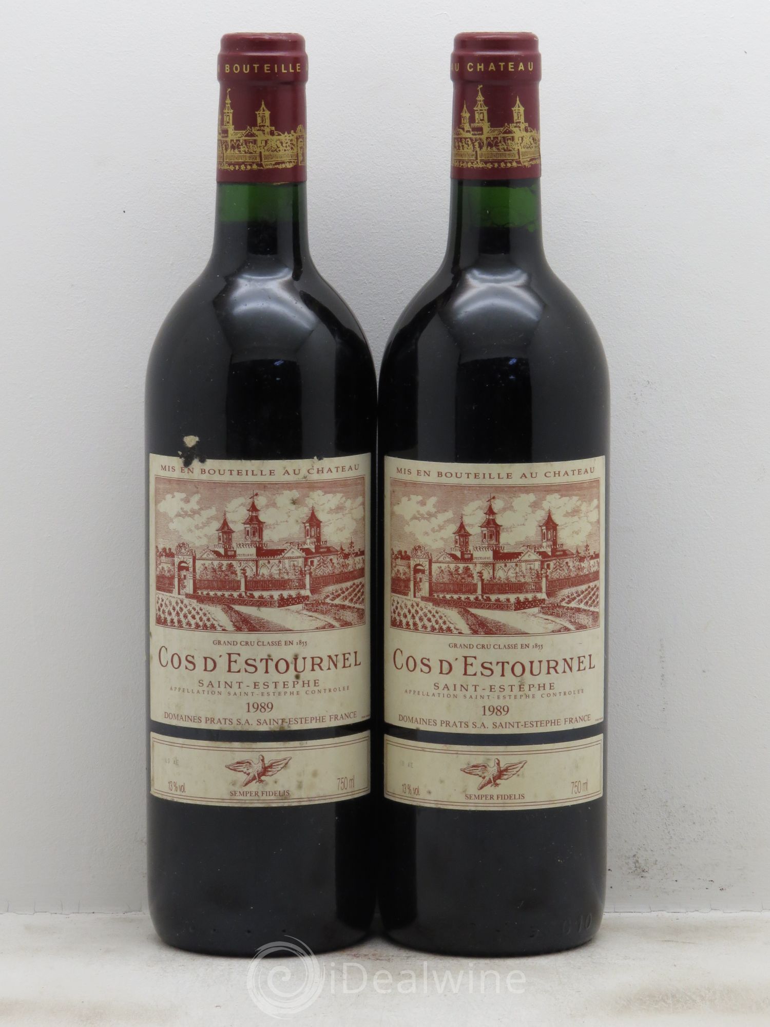 Cos d'Estournel 2ème Grand Cru Classé 1989 - Lot de 2 bouteilles - 0