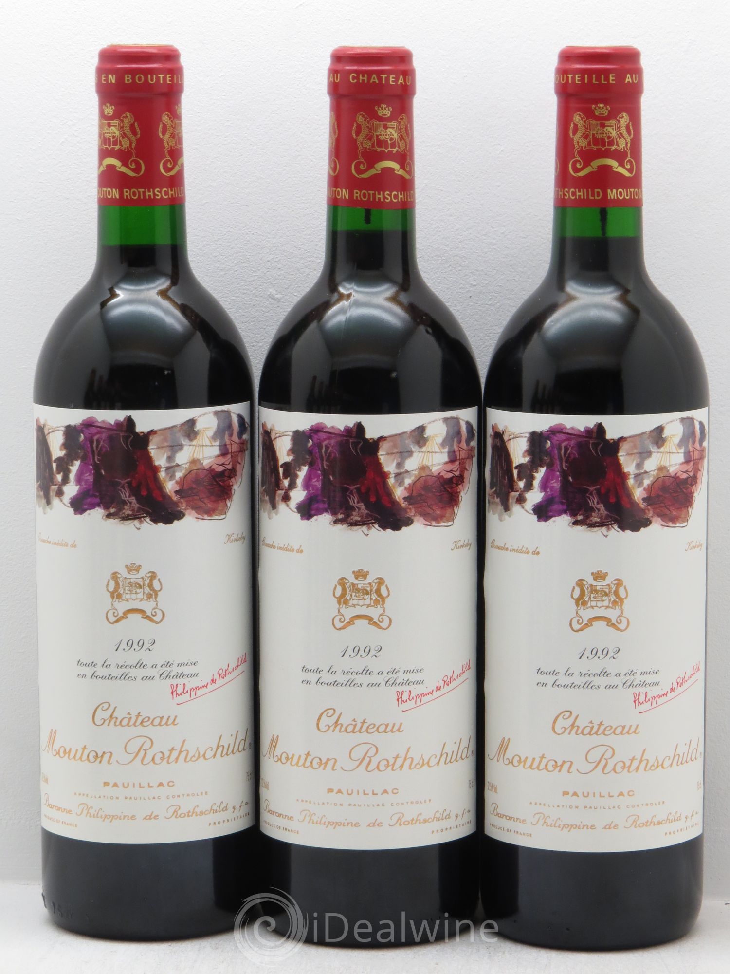 Château Mouton Rothschild 1er Grand Cru Classé 1992 - Lot de 12 bouteilles - 2