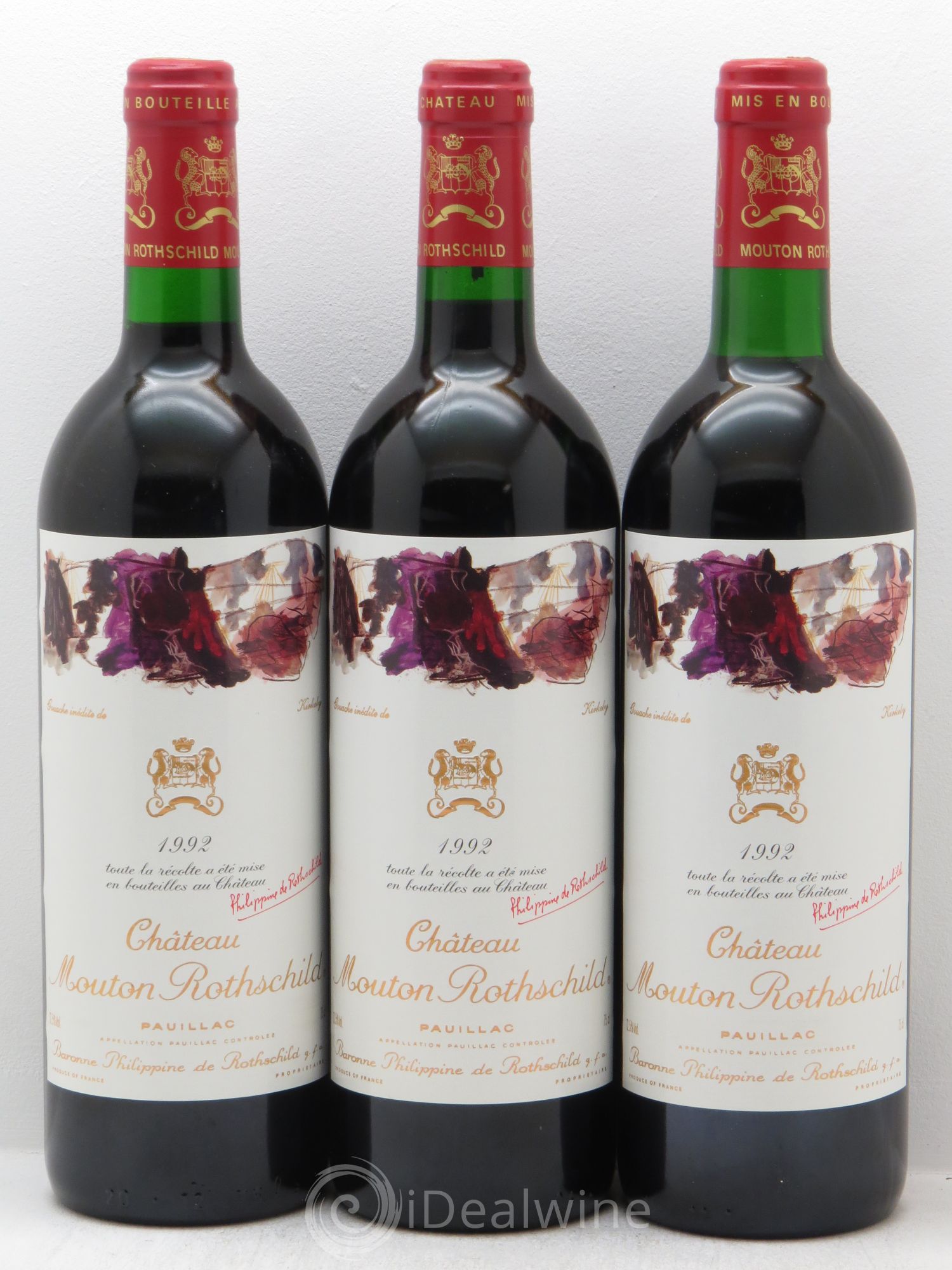Château Mouton Rothschild 1er Grand Cru Classé 1992 - Lot de 12 bouteilles - 4