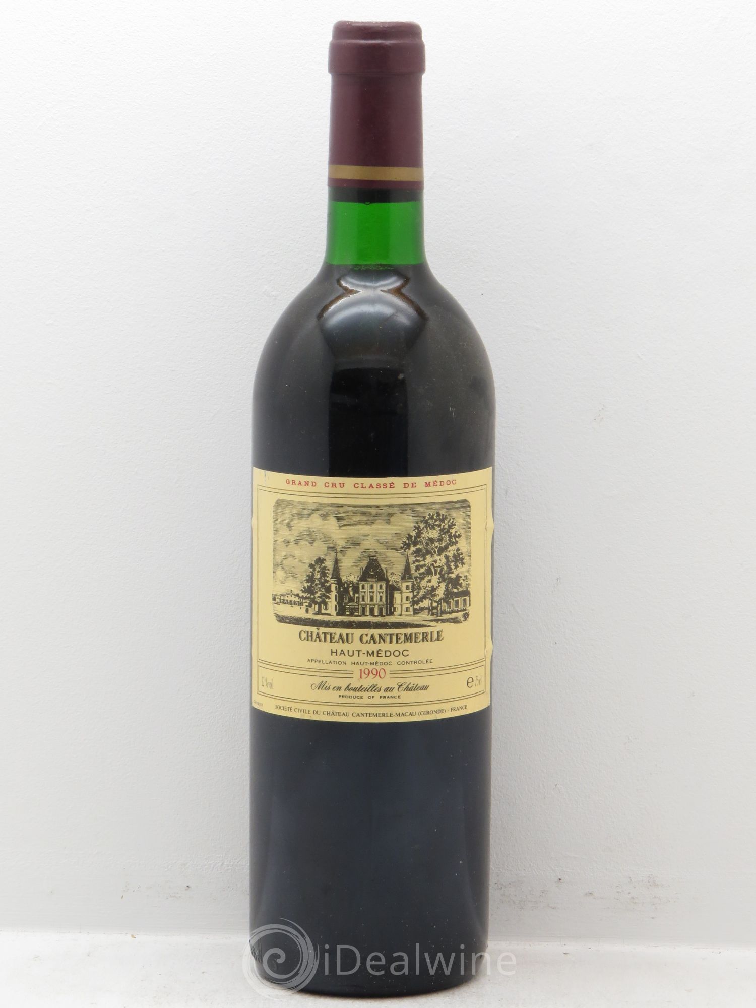 Château Cantemerle 5ème Grand Cru Classé 1990 - Lot de 1 bouteille - 0