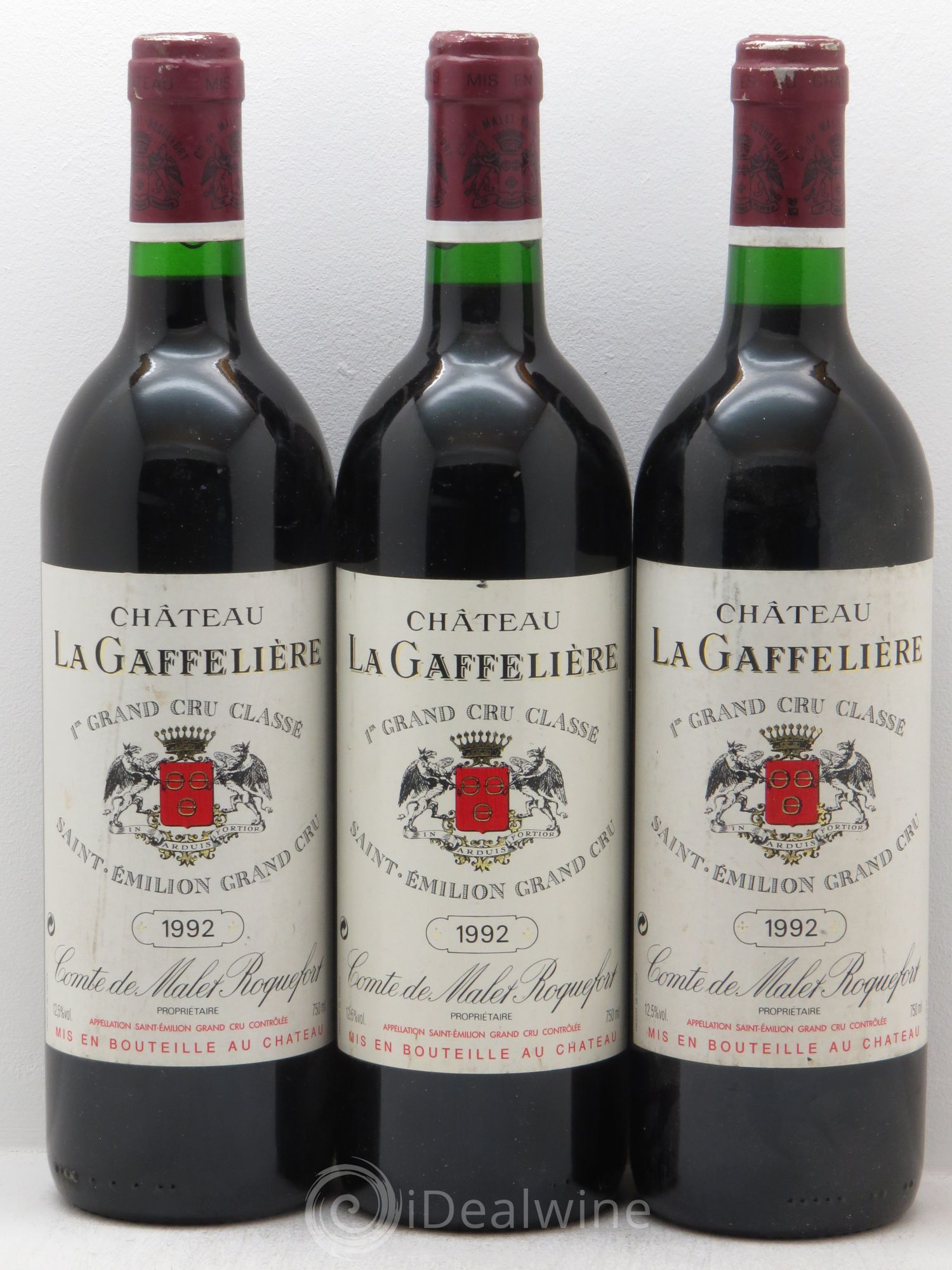 Château la Gaffelière 1er Grand Cru Classé B 1992 - Lot de 3 bouteilles - 0