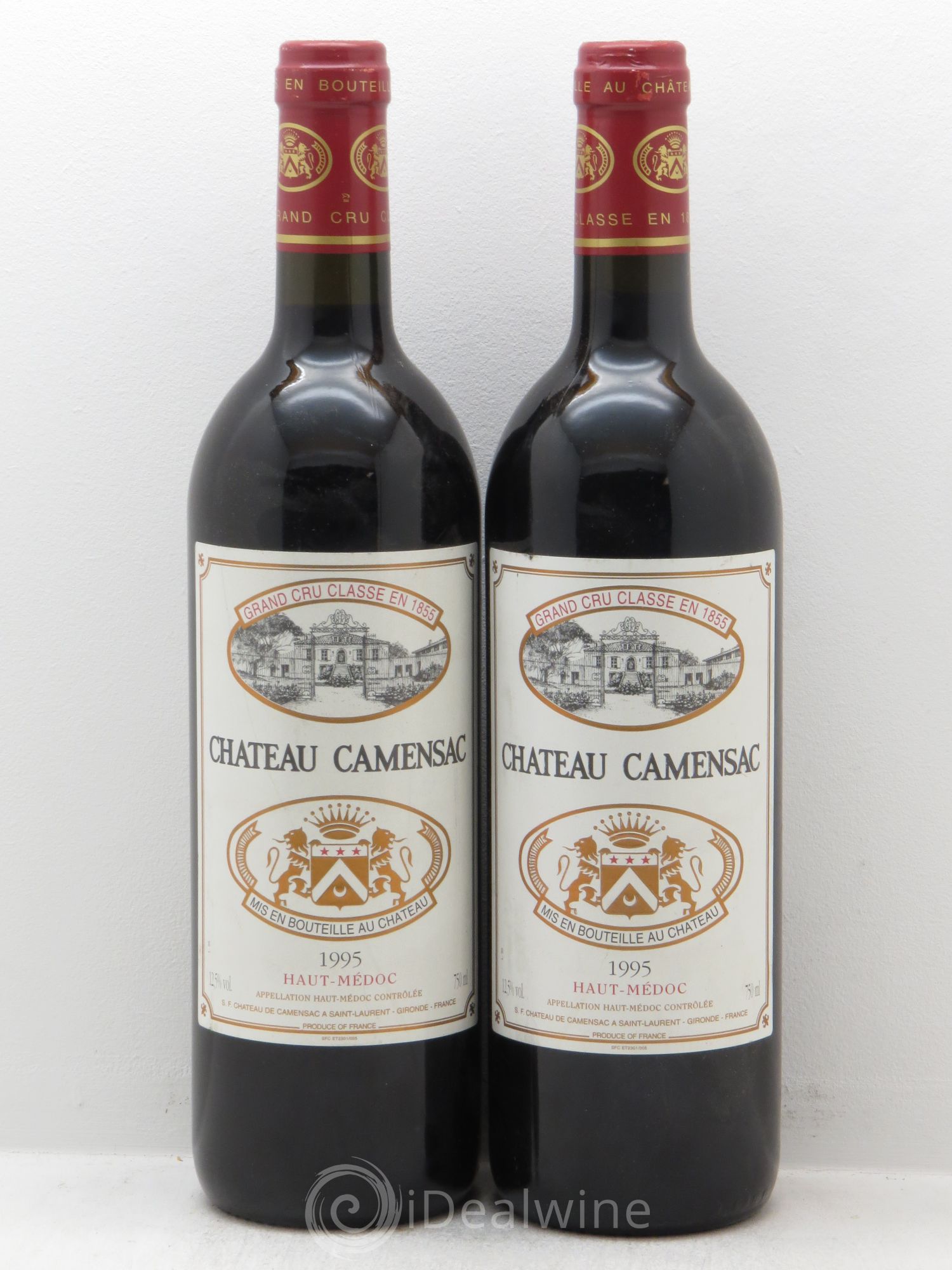 Château Camensac 5ème Grand Cru Classé 1995 - Lot de 2 bouteilles - 0