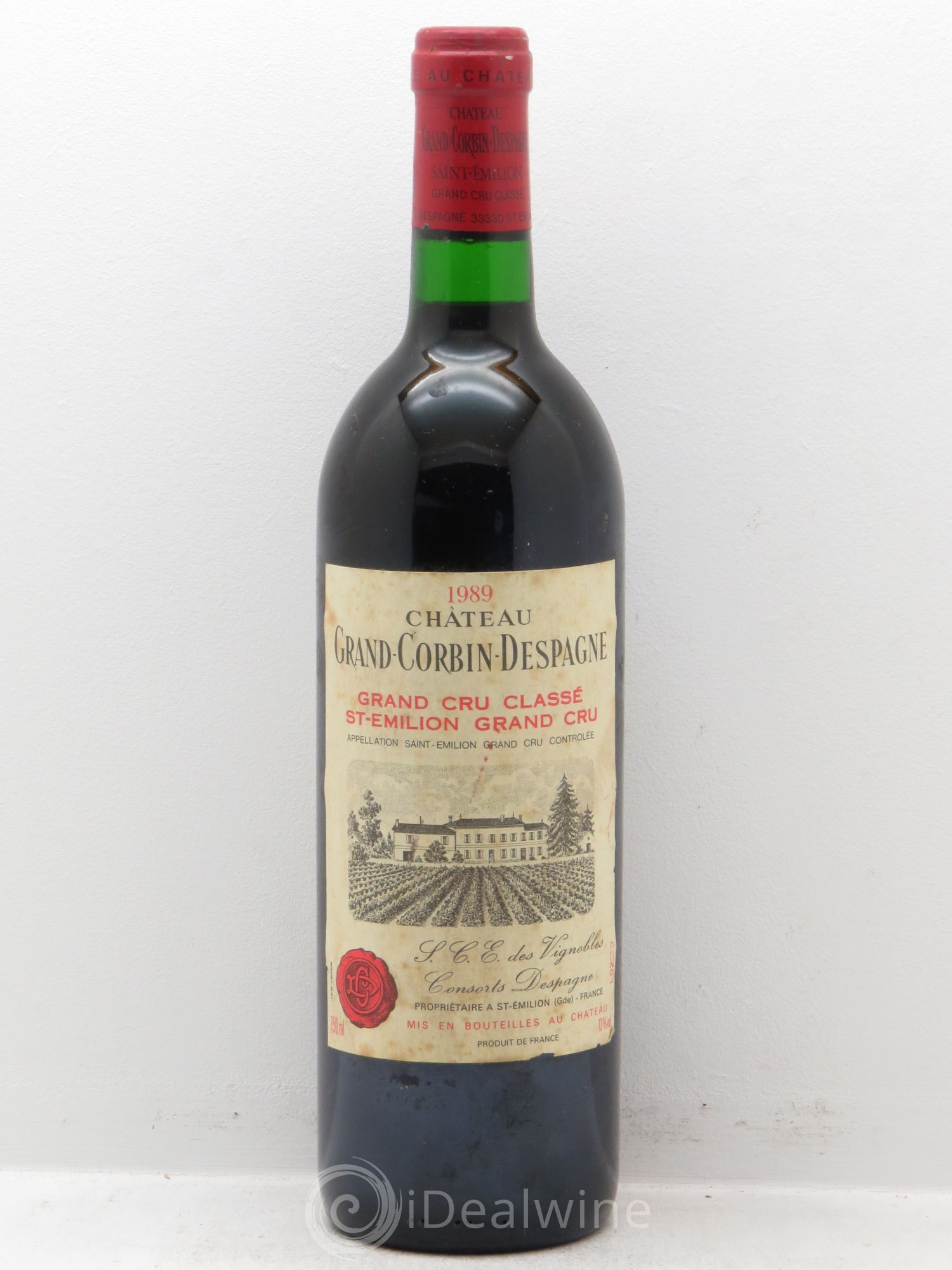 Château Grand Corbin Despagne Grand Cru Classé 1989 - Lot de 1 bouteille - 0