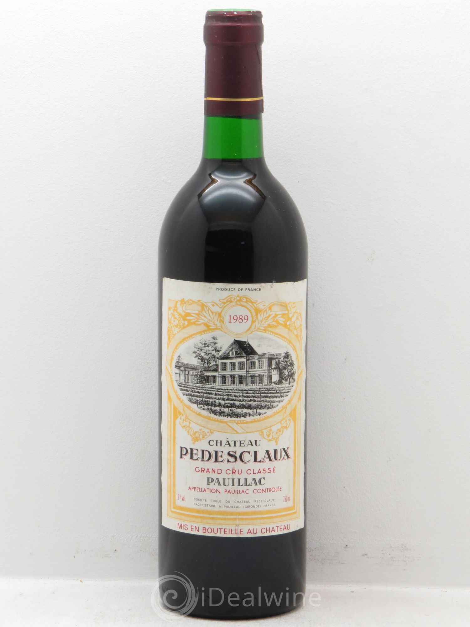 Château Pedesclaux 5ème Grand Cru Classé 1989 - Lot de 1 bouteille - 0
