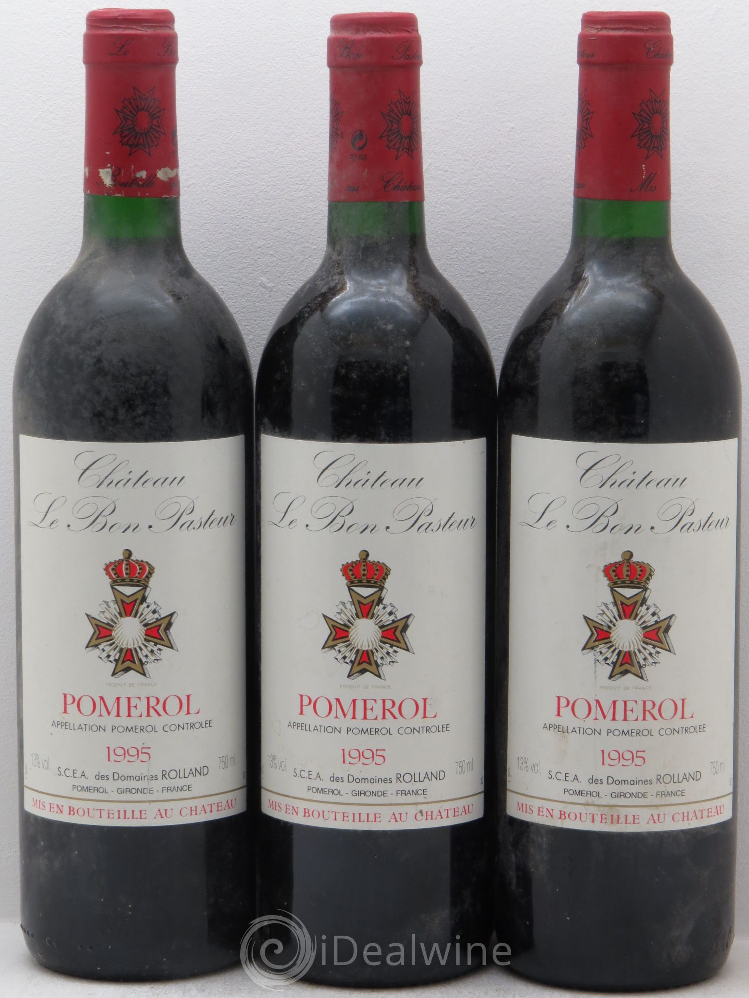 Château le Bon Pasteur 1995 - Lot de 3 bouteilles - 0