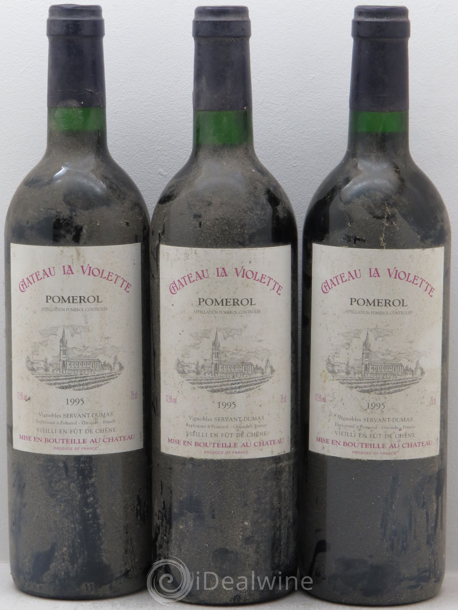 Château la Violette 1995 - Lot de 3 bouteilles - 0