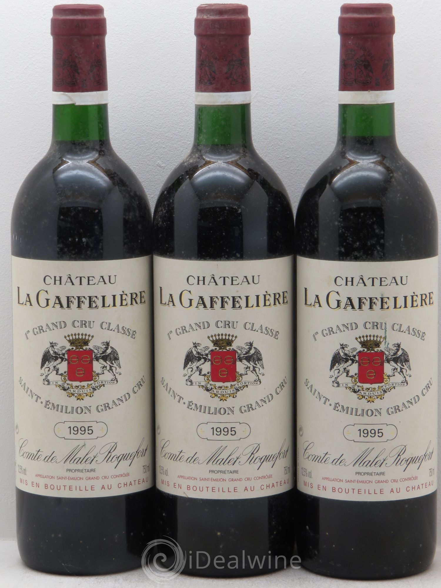 Château la Gaffelière 1er Grand Cru Classé B 1995 - Lot de 3 bouteilles - 0