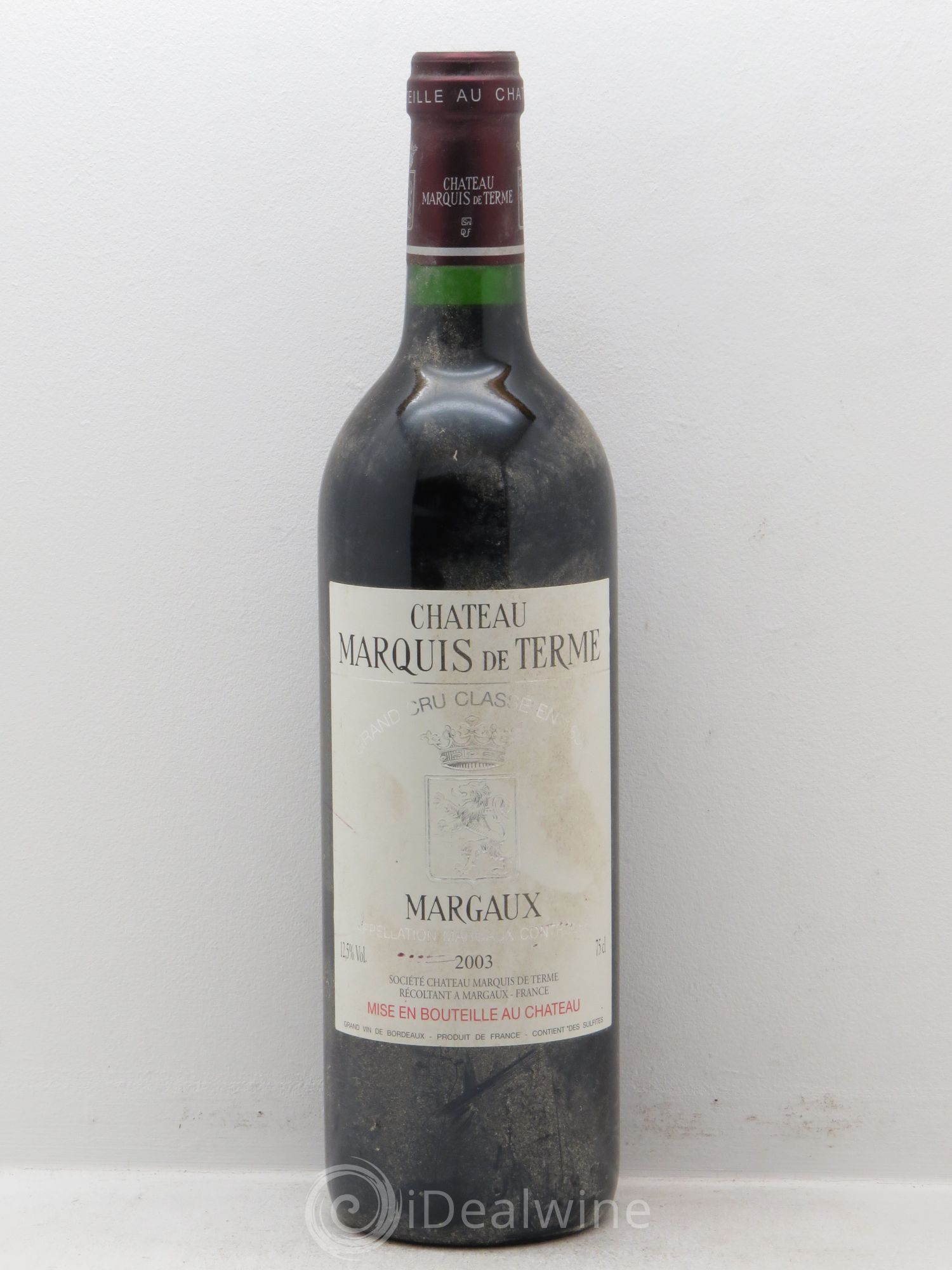 Château Marquis de Terme 4ème Grand Cru Classé 2003 - Lot de 6 bouteilles - 0