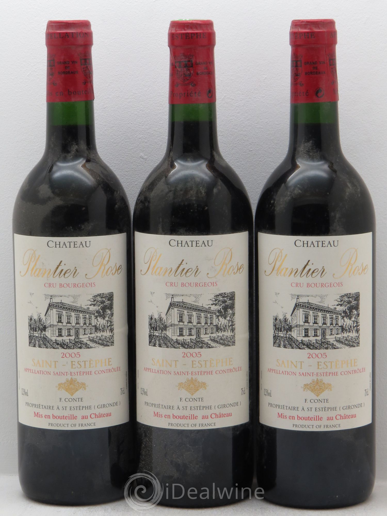 Saint-Estèphe Château Plantier Rose (sans prix de réserve - no reserve) 2005 - Posten von 3 Flaschen - 0