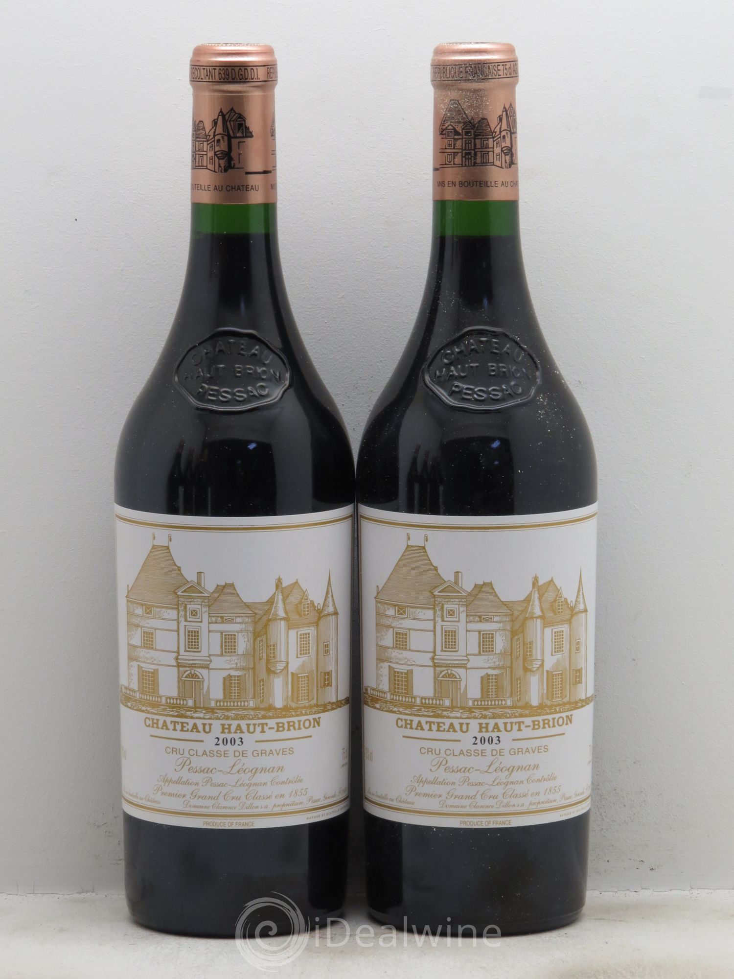 Château Haut Brion 1er Grand Cru Classé 2003 - Lot de 6 bouteilles - 1