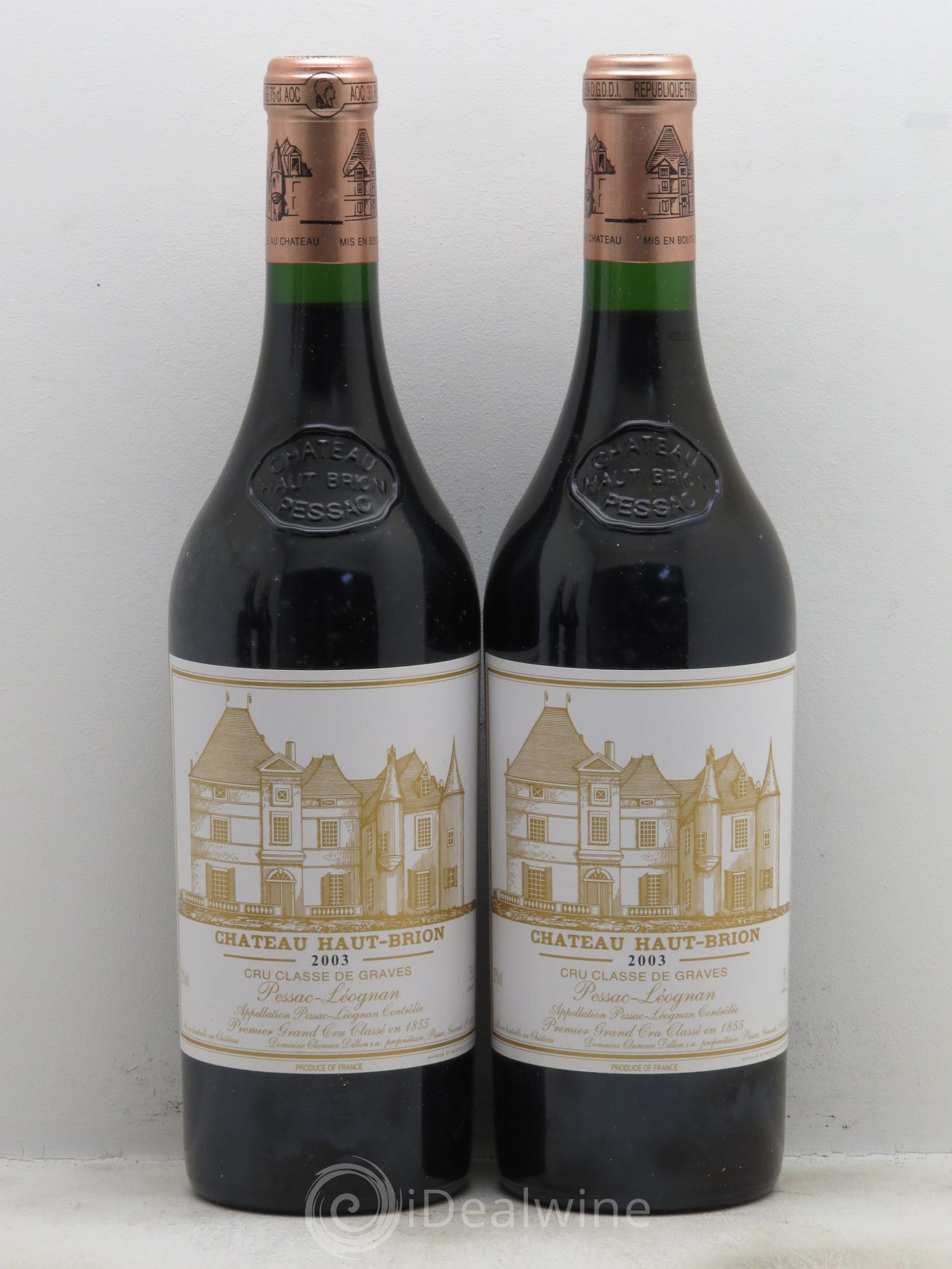 Château Haut Brion 1er Grand Cru Classé 2003 - Lot de 6 bouteilles - 2