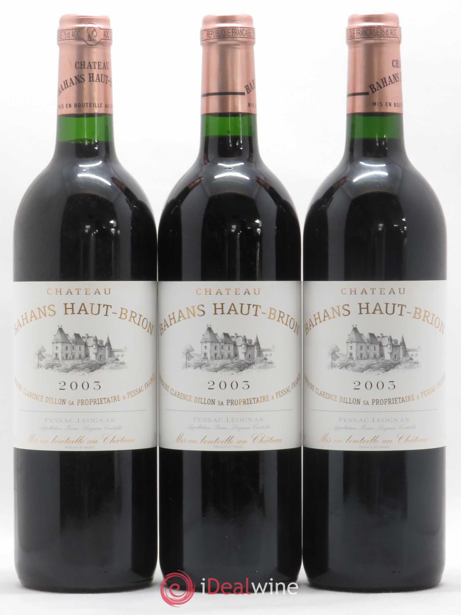 Clarence (Bahans) de Haut-Brion Second Vin 2003 - Lot de 3 bouteilles - 0