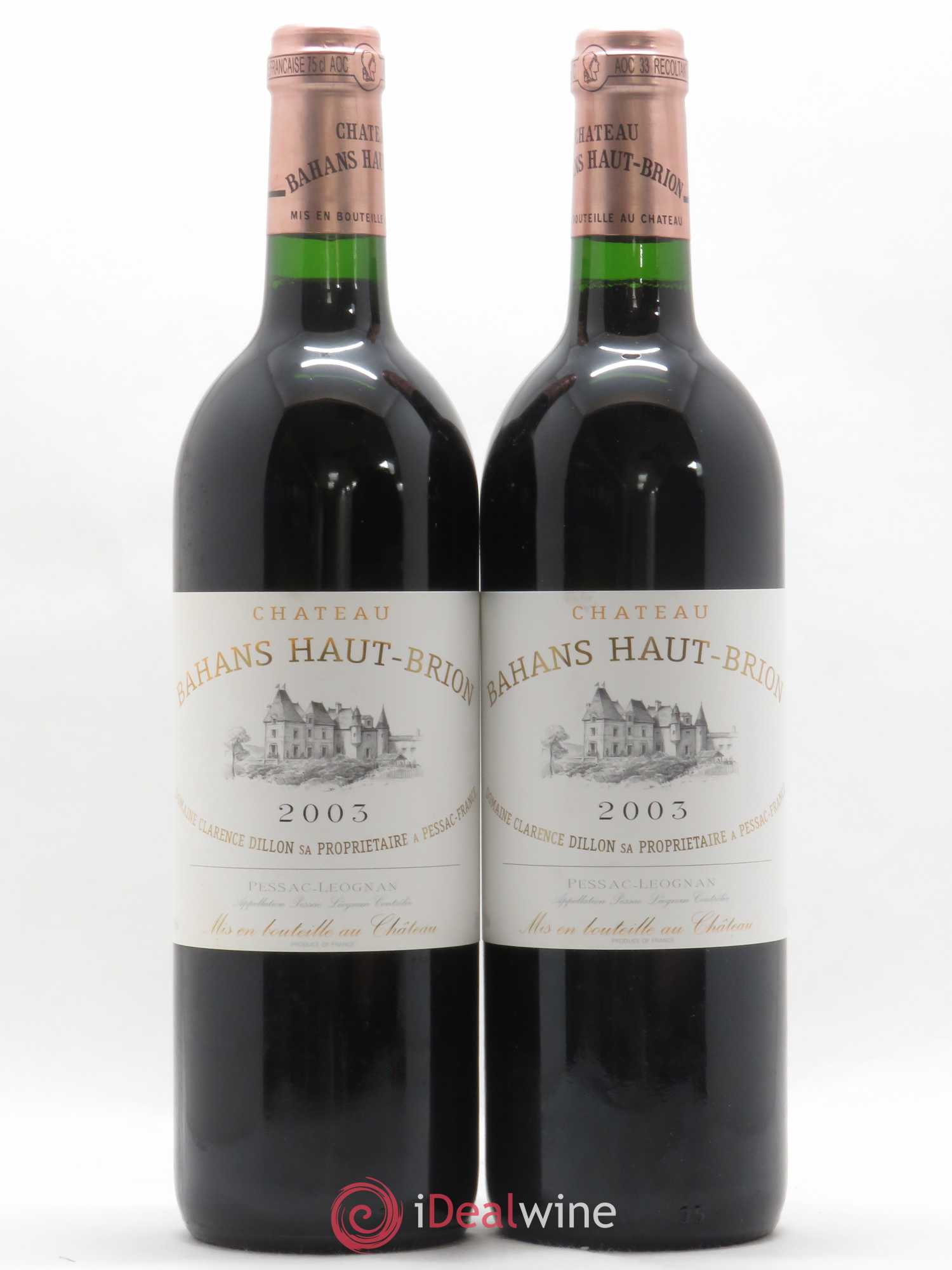 Clarence (Bahans) de Haut-Brion Second Vin 2003 - Lot de 2 bouteilles - 0