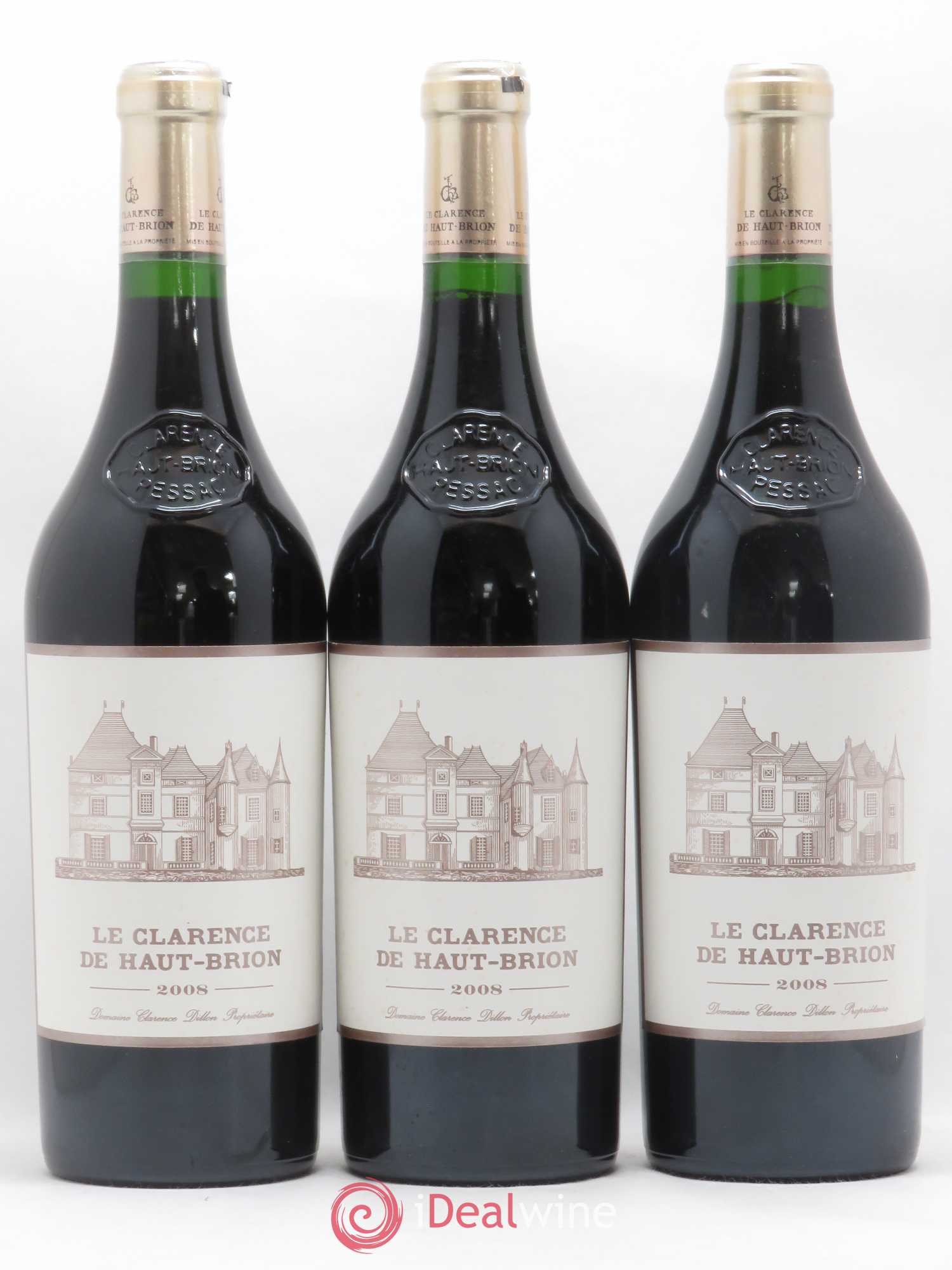 Clarence (Bahans) de Haut-Brion Second Vin 2008 - Lot de 3 bouteilles - 0