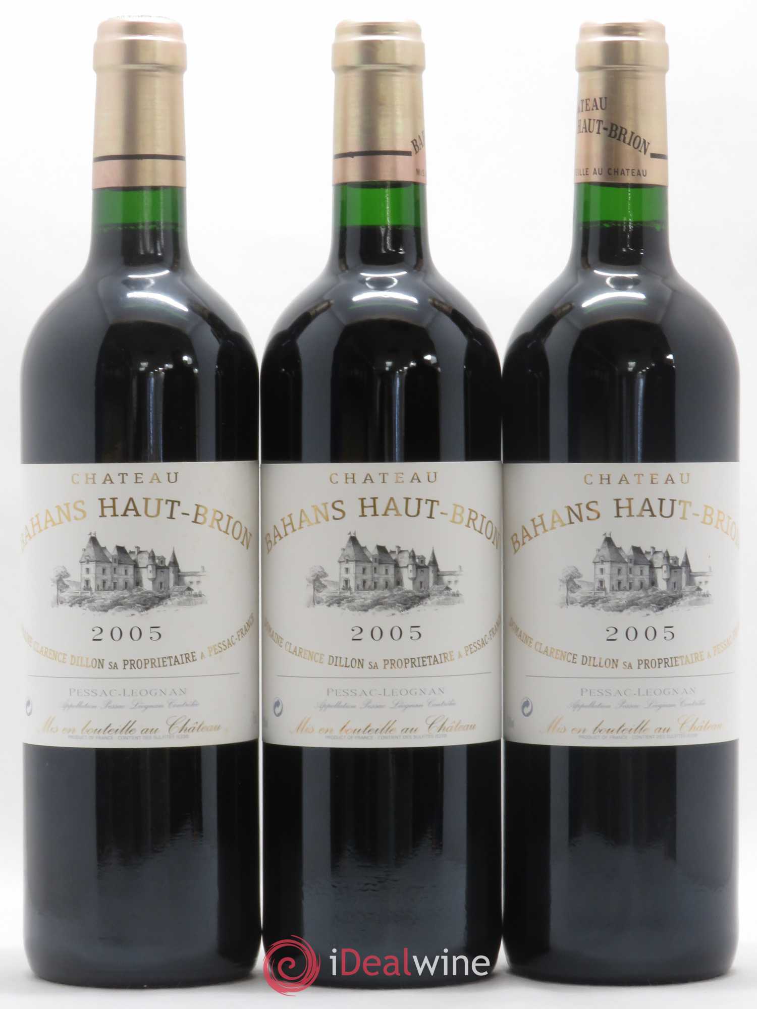 Clarence (Bahans) de Haut-Brion Second Vin 2005 - Lot de 3 bouteilles - 0