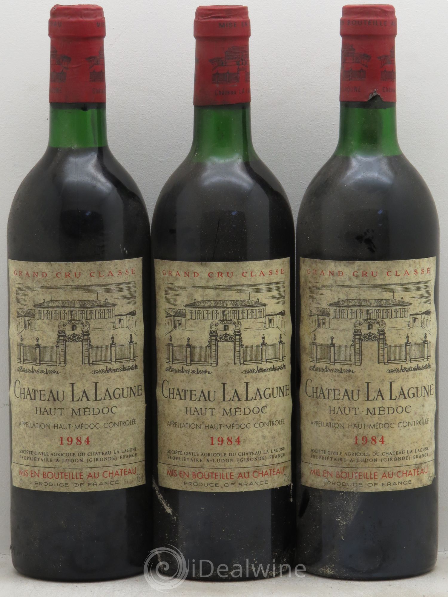 Château la Lagune 3ème Grand Cru Classé 1984 - Lot de 3 bouteilles - 0