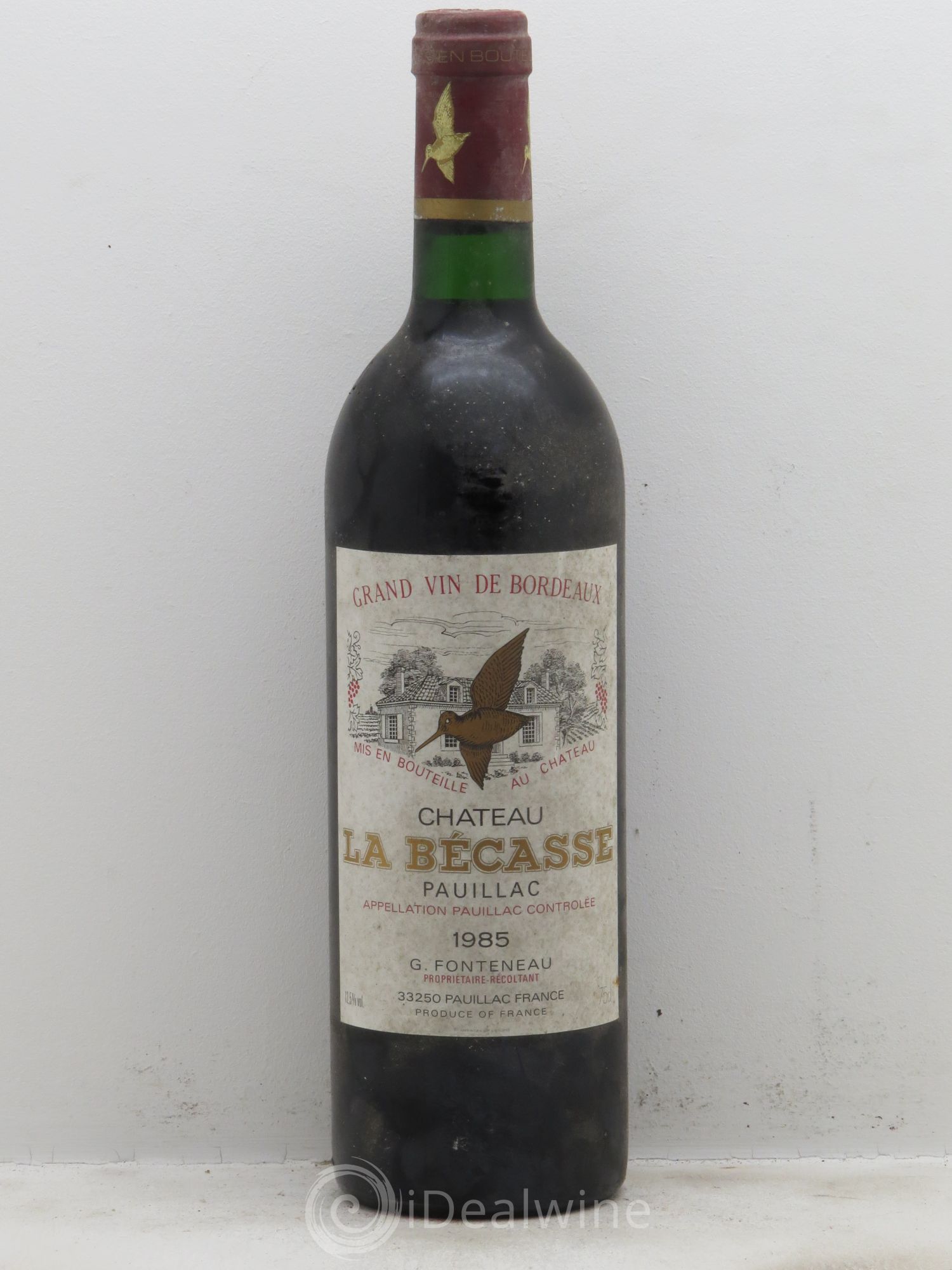 Château la Bécasse 1985 - Lot de 1 bouteille - 0