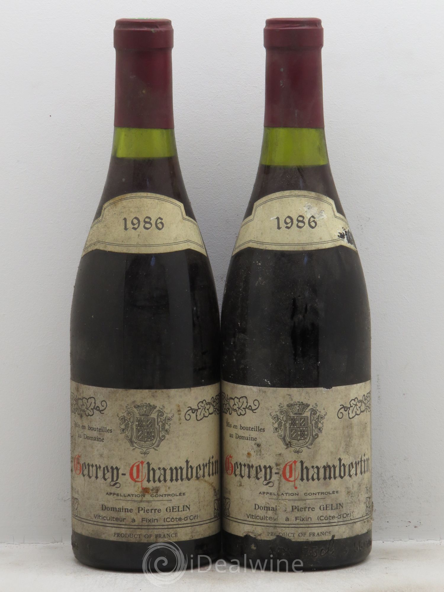 Gevrey-Chambertin 1986 - Lot de 2 bouteilles - 0