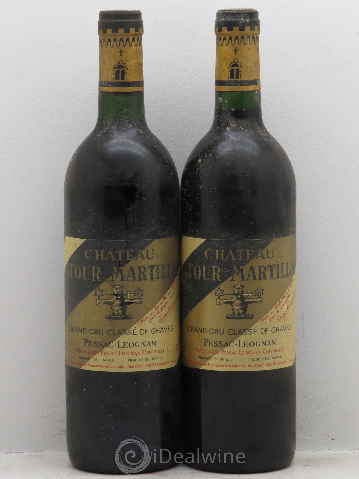 Château Latour-Martillac Cru Classé de Graves 1988 - Lot de 2 bouteilles - 0