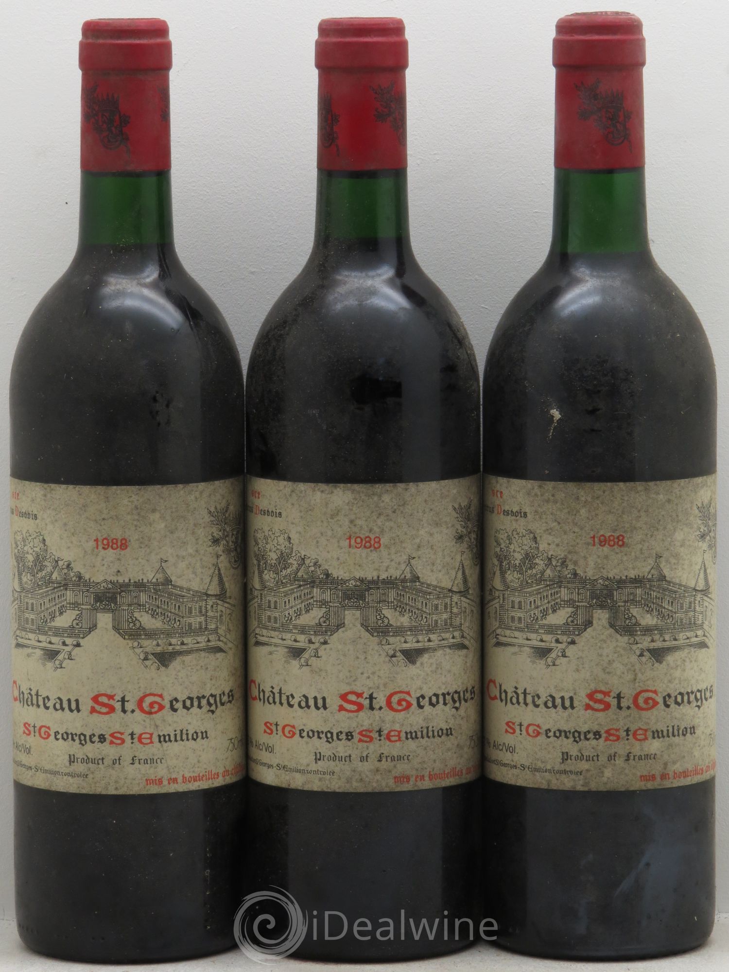 Château Saint-Georges 1988 - Lot de 3 bouteilles - 0