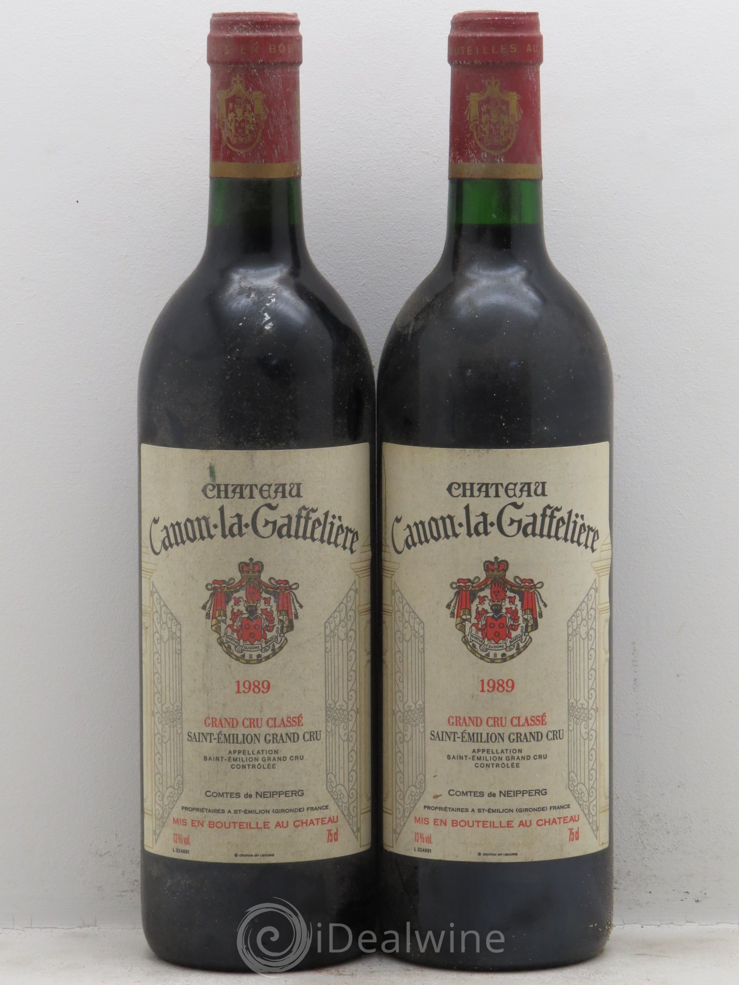 Château Canon la Gaffelière 1er Grand Cru Classé B 1989 - Lot de 2 bouteilles - 0