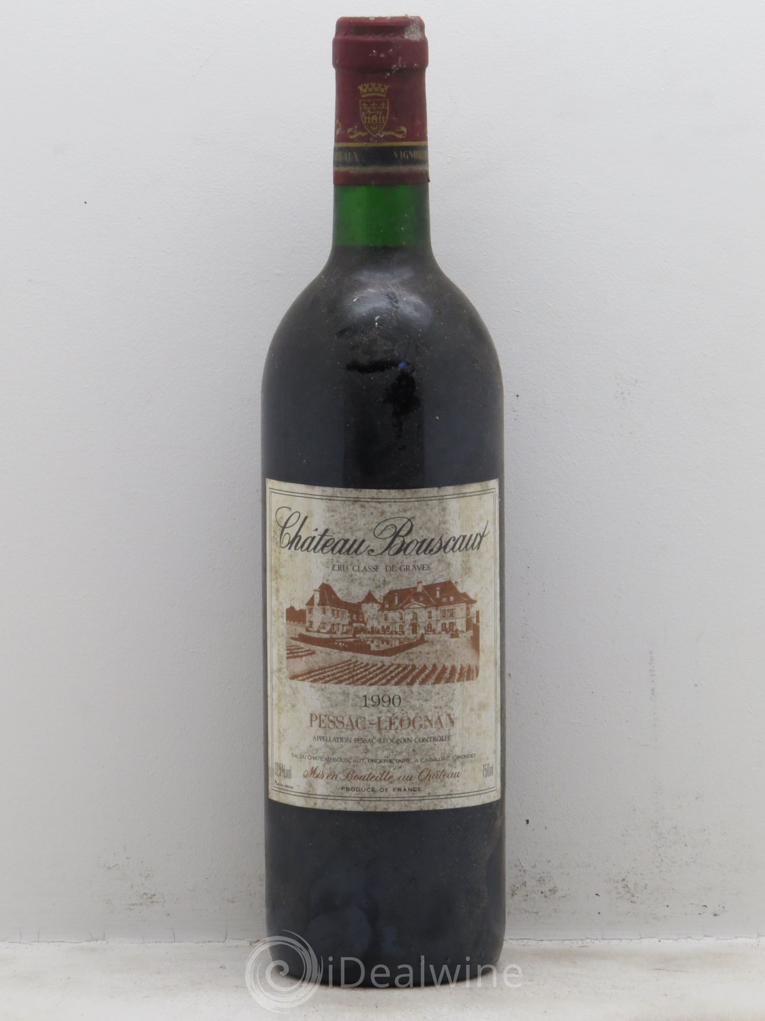 Château Bouscaut Cru Classé de Graves 1990 - Lot de 1 bouteille - 0