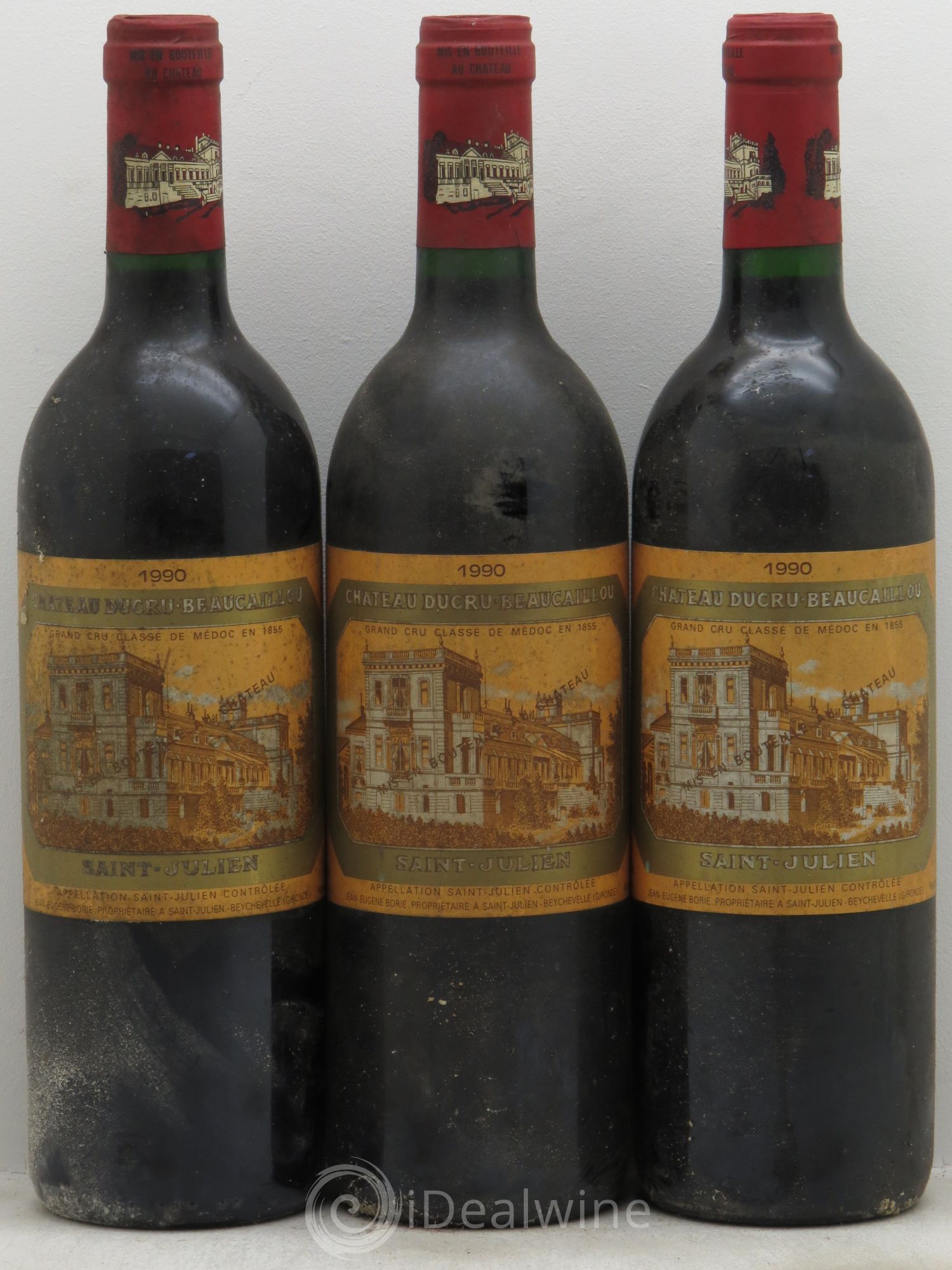 Château Ducru Beaucaillou 2ème Grand Cru Classé 1990 - Lot de 3 bouteilles - 0