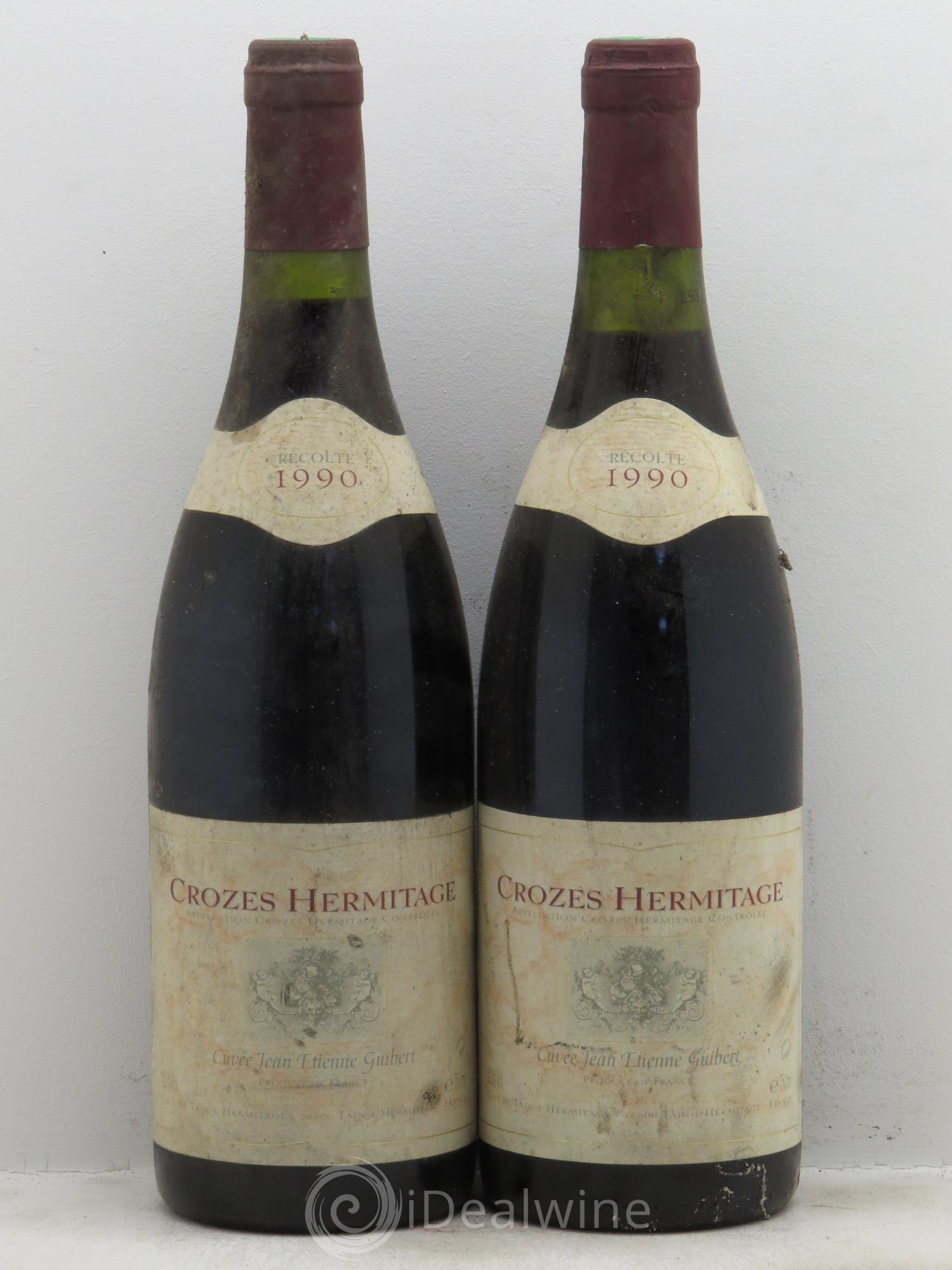 Crozes-Hermitage Cuvée Jean-Etienne Gubert 1990 - Posten von 2 Flaschen - 0