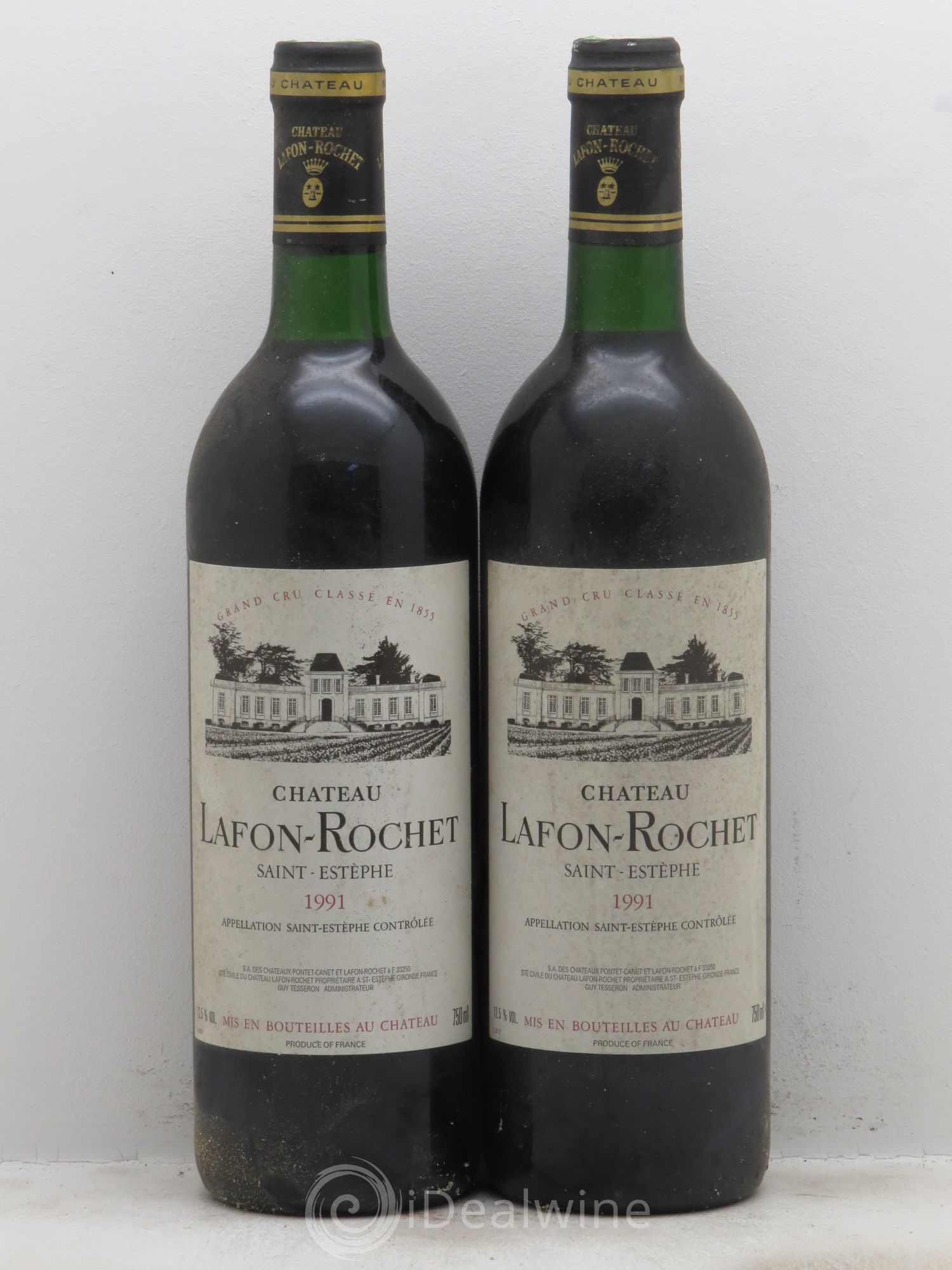 Château Lafon Rochet 4ème Grand Cru Classé 1991 - Lot de 2 bouteilles - 0