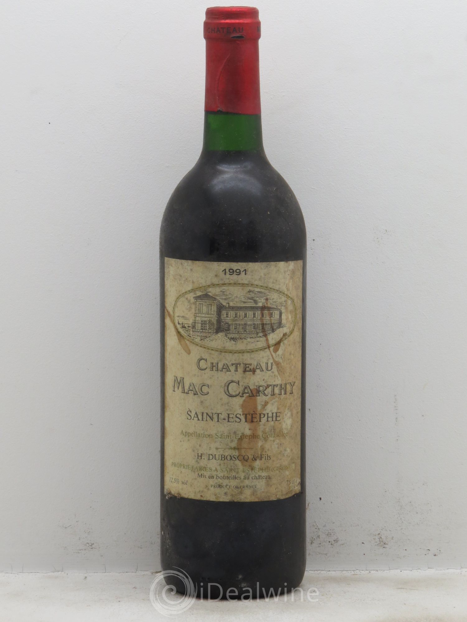 Château Saint-Estèphe Château Mac Carthy 1991 - Lot de 1 bouteille - 0