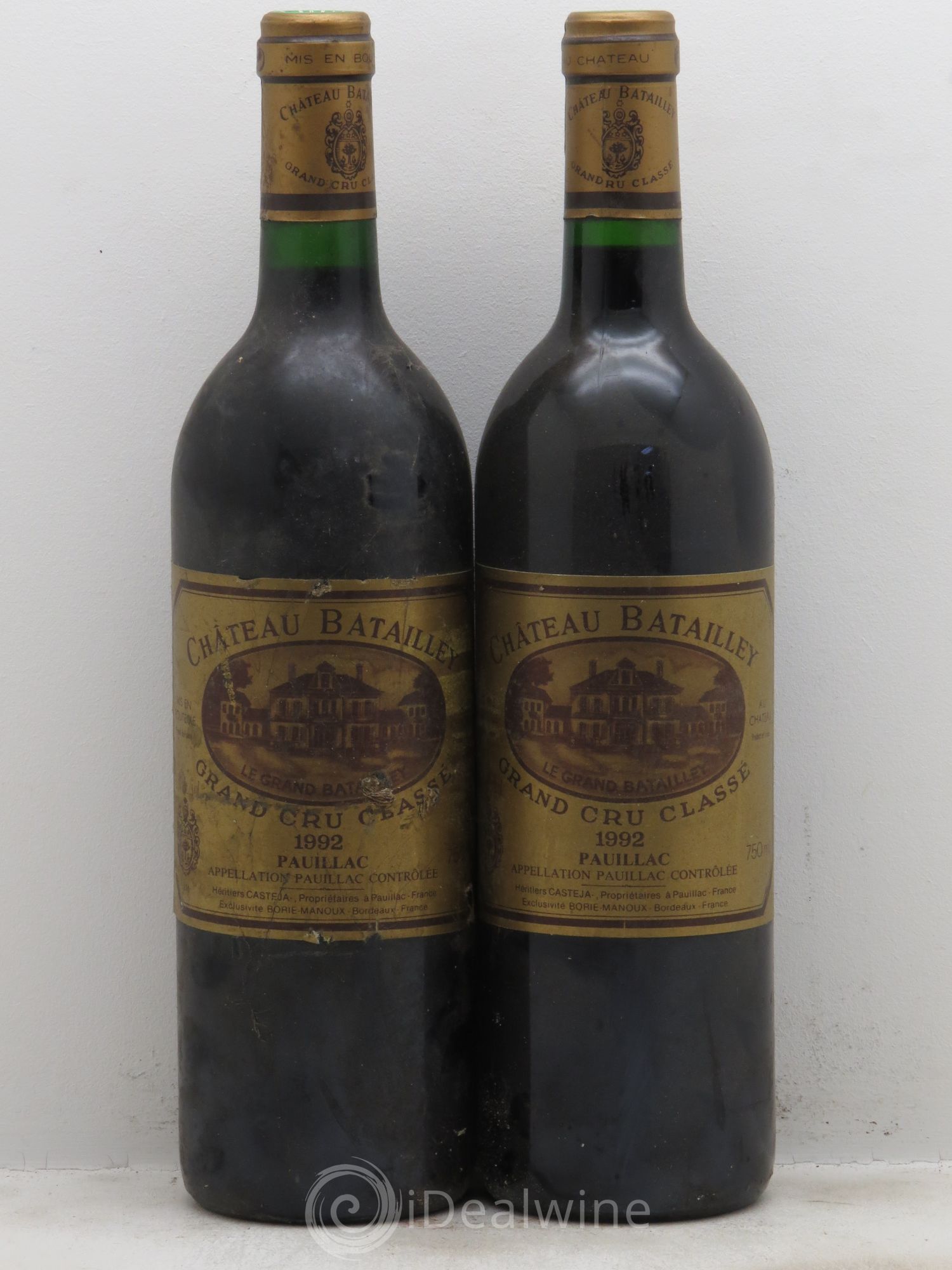 Château Batailley 5ème Grand Cru Classé 1992 - Lot de 2 bouteilles - 0