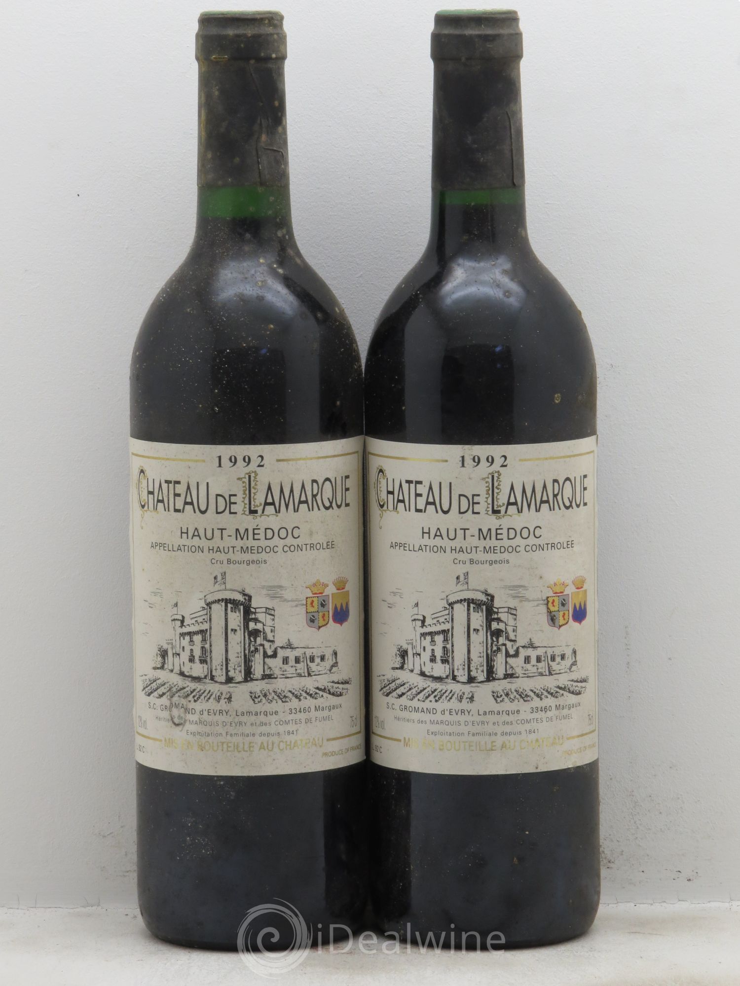 Château de Lamarque Cru Bourgeois 1992 - Lot de 2 bouteilles - 0