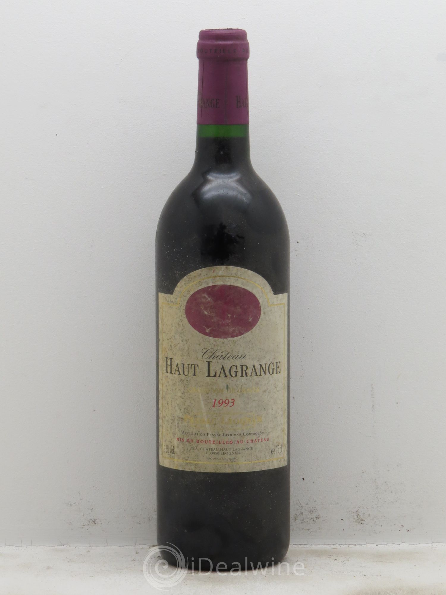 Pessac-Léognan Château Haut Lagrange 1993 - Lot de 1 bouteille - 0