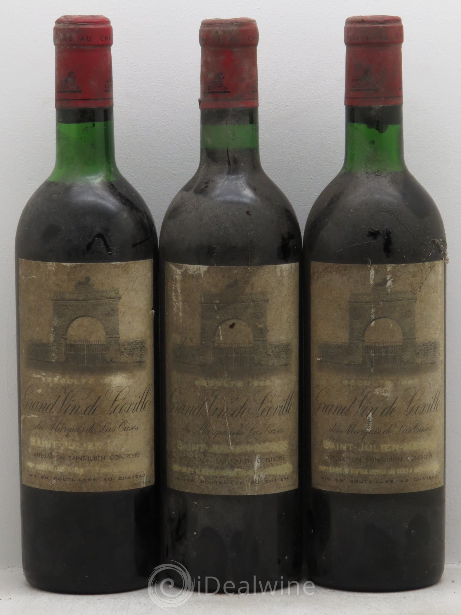 Château Léoville Las Cases 2ème Grand Cru Classé 1968 - Lot de 3 bouteilles - 0