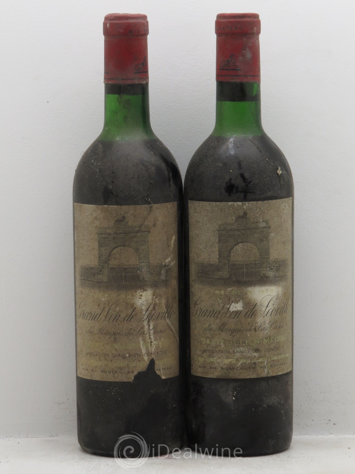 Château Léoville Las Cases 2ème Grand Cru Classé 1968 - Lot de 2 bouteilles - 0