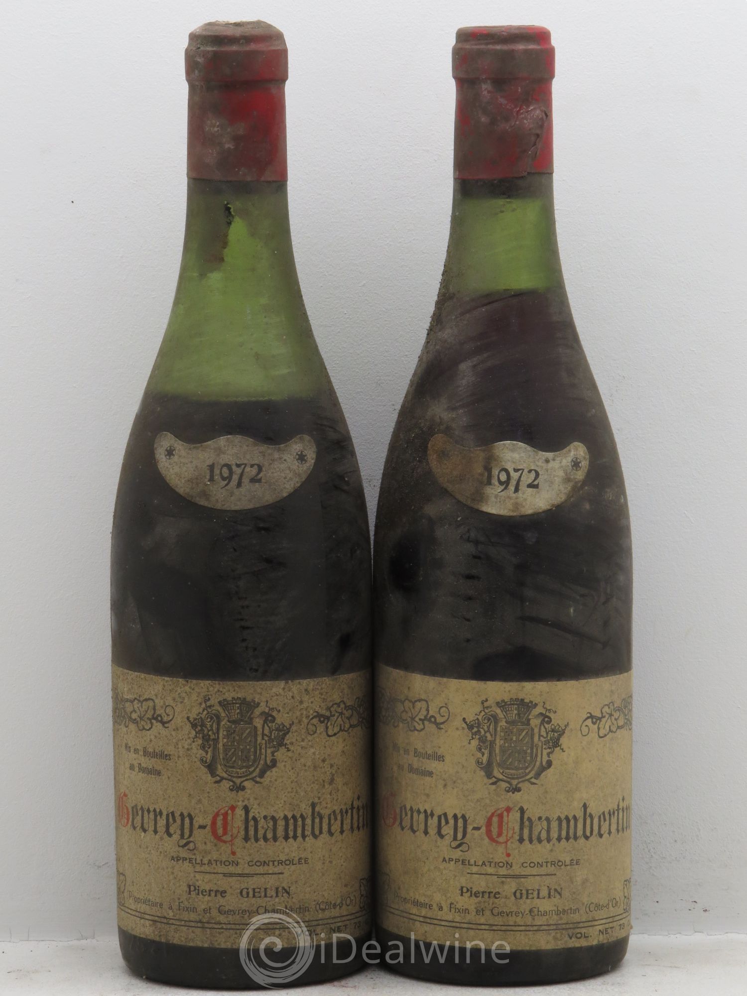 Gevrey-Chambertin 1972 - Lot de 2 bouteilles - 0