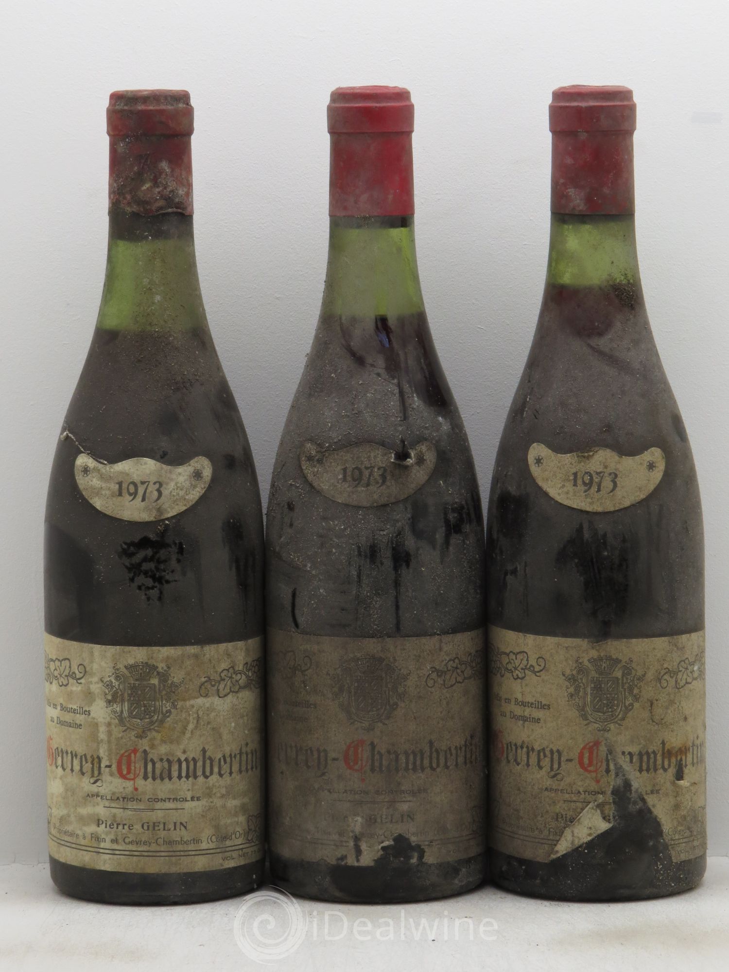 Gevrey-Chambertin 1973 - Lot de 3 bouteilles - 0