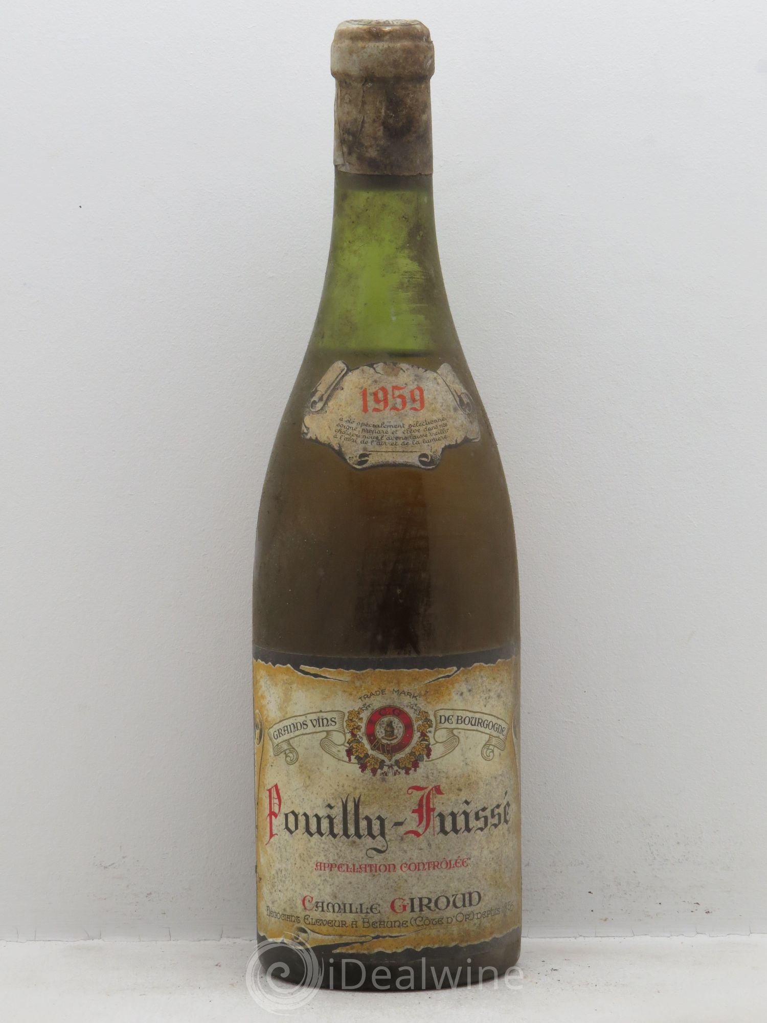 Pouilly-Fuissé Camille Giroud 1959 - Lot de 1 bouteille - 0