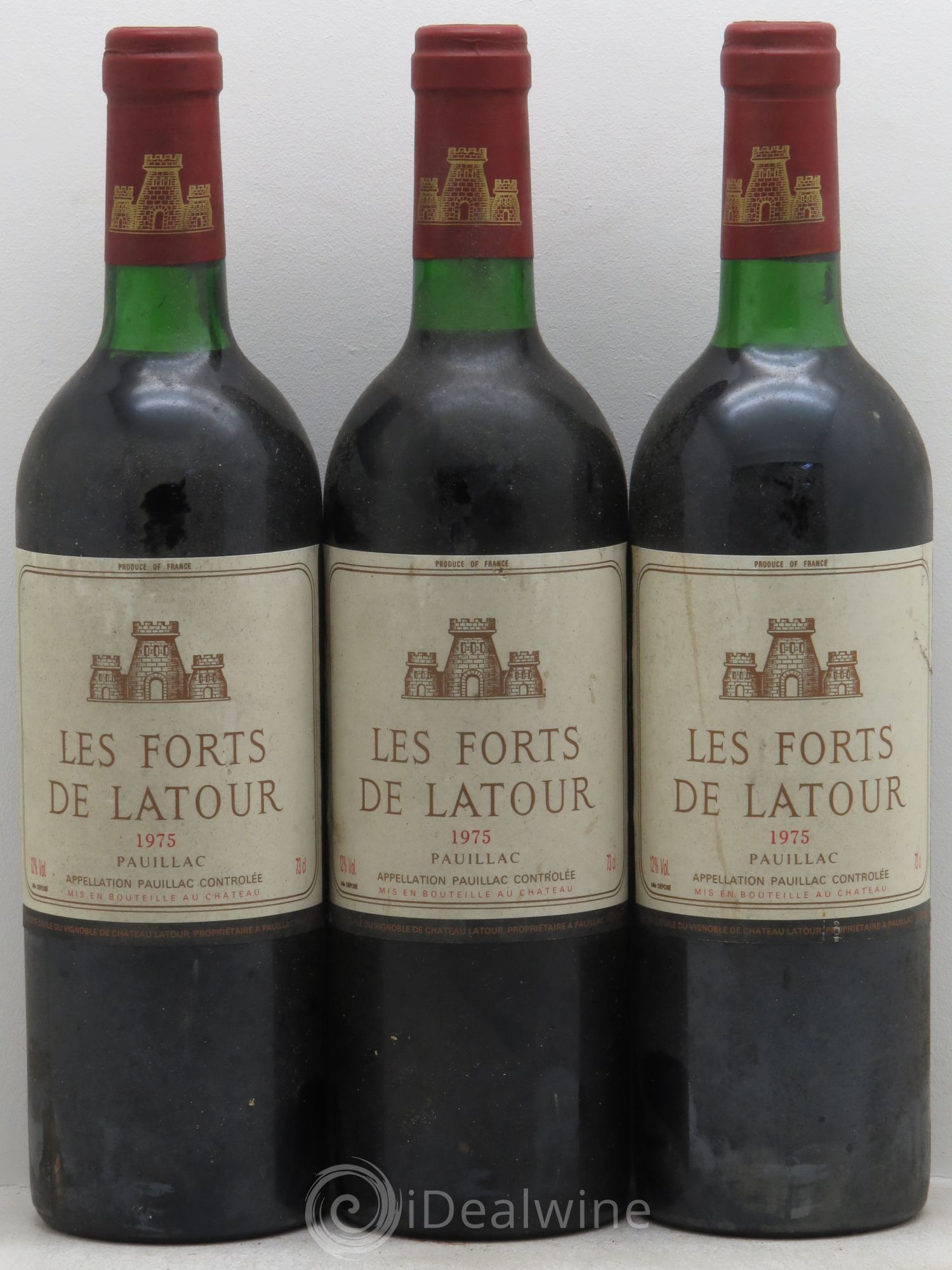 Les Forts de Latour Second Vin 1975 - Lot de 3 bouteilles - 0