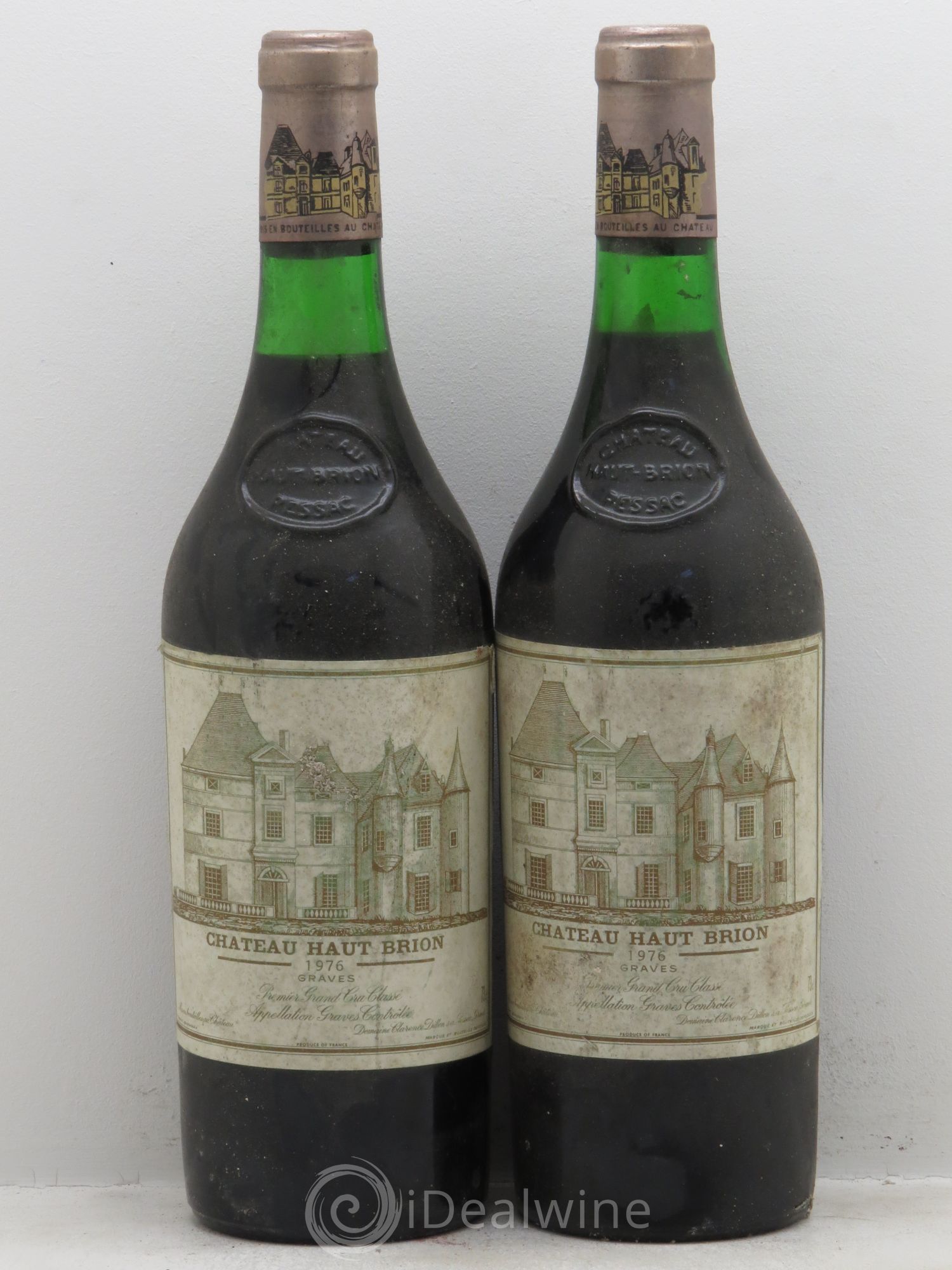 Château Haut Brion 1er Grand Cru Classé 1976 - Lot de 2 bouteilles - 0