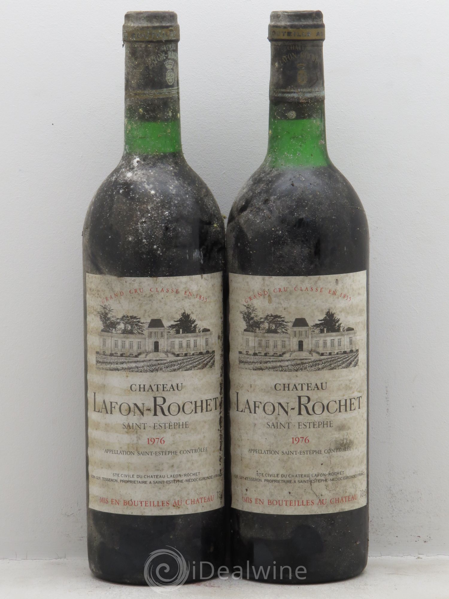 Château Lafon Rochet 4ème Grand Cru Classé 1976 - Lot de 2 bouteilles - 0