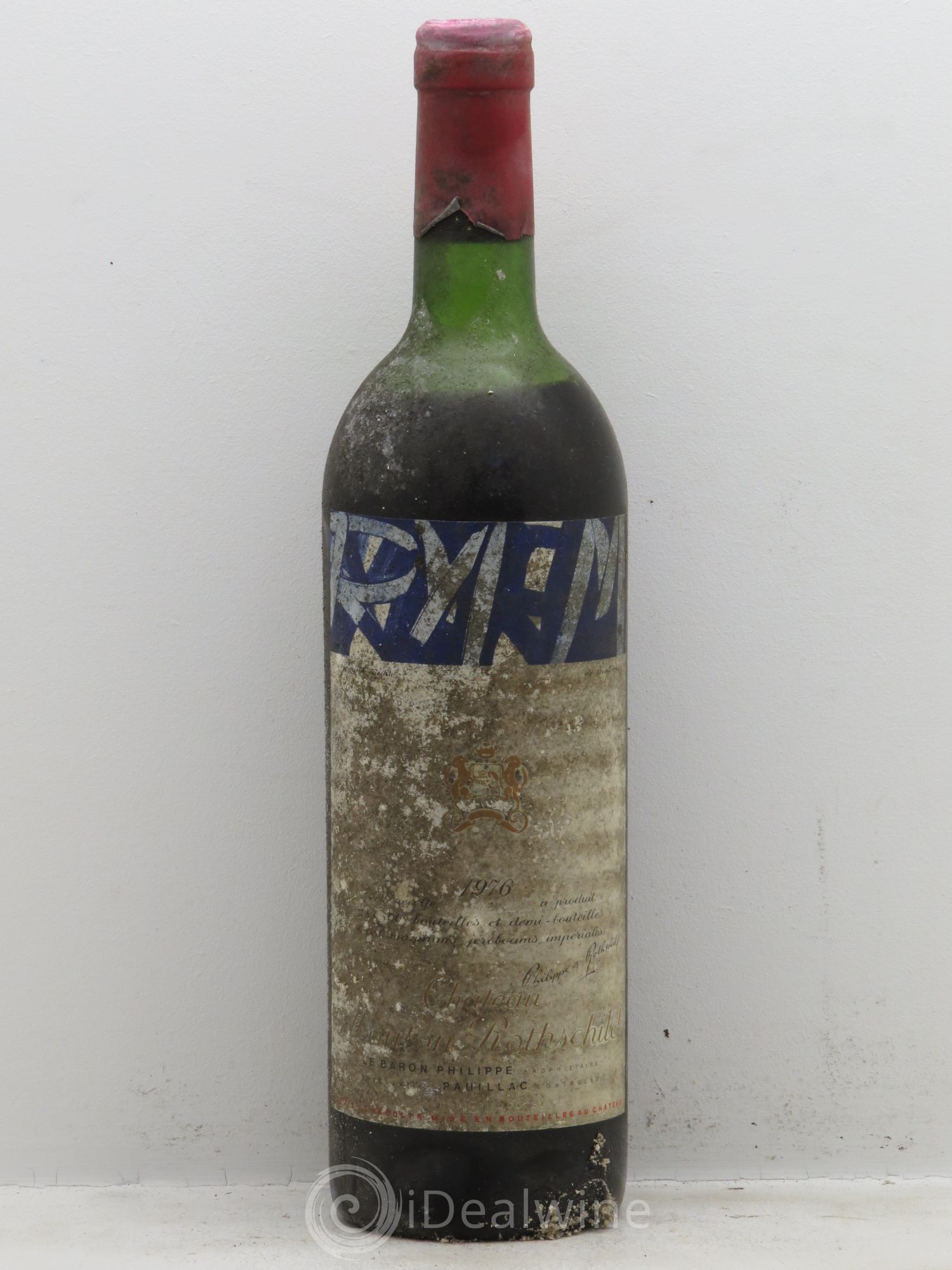Château Mouton Rothschild 1er Grand Cru Classé 1976 - Lot de 1 bouteille - 0