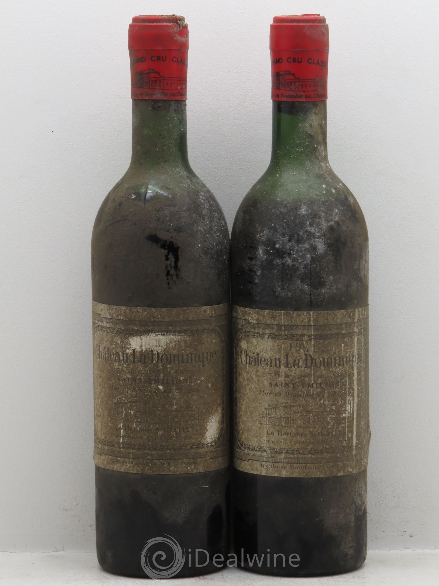 Château la Dominique Grand Cru Classé 1961 - Lot de 2 bouteilles - 0