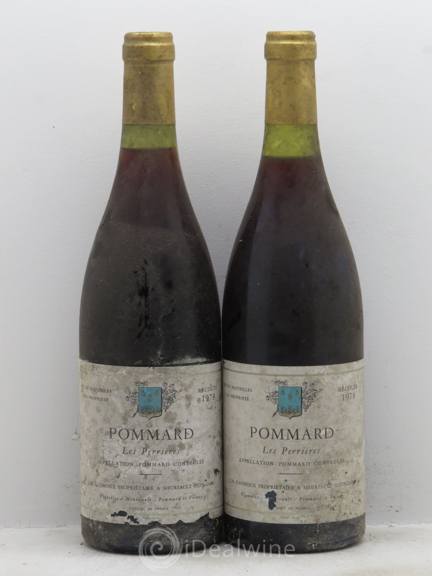 Pommard les Perrières JM Gaunoux 1978 - Posten von 2 Flaschen - 0