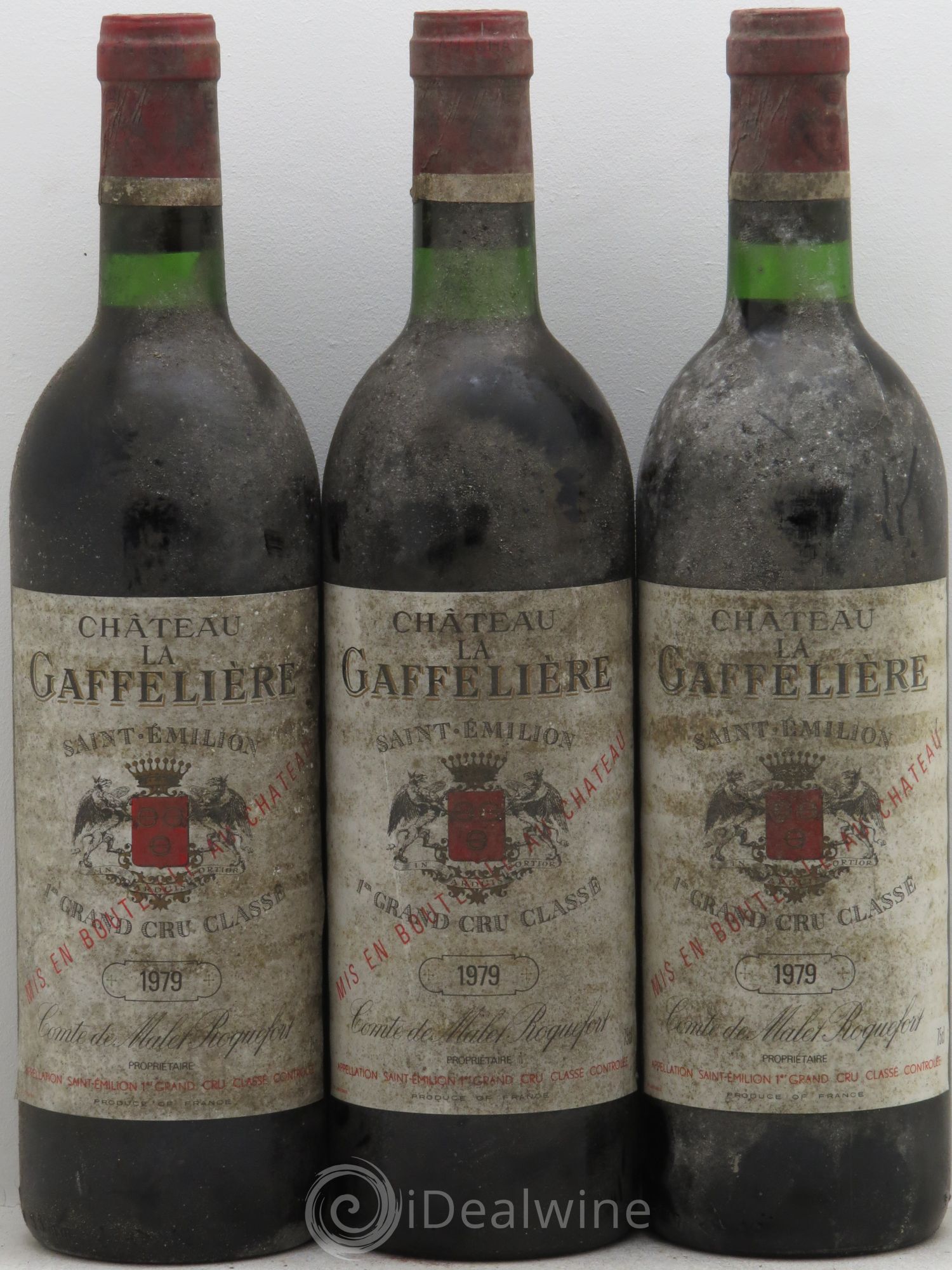 Château la Gaffelière 1er Grand Cru Classé B 1979 - Lot de 3 bouteilles - 0