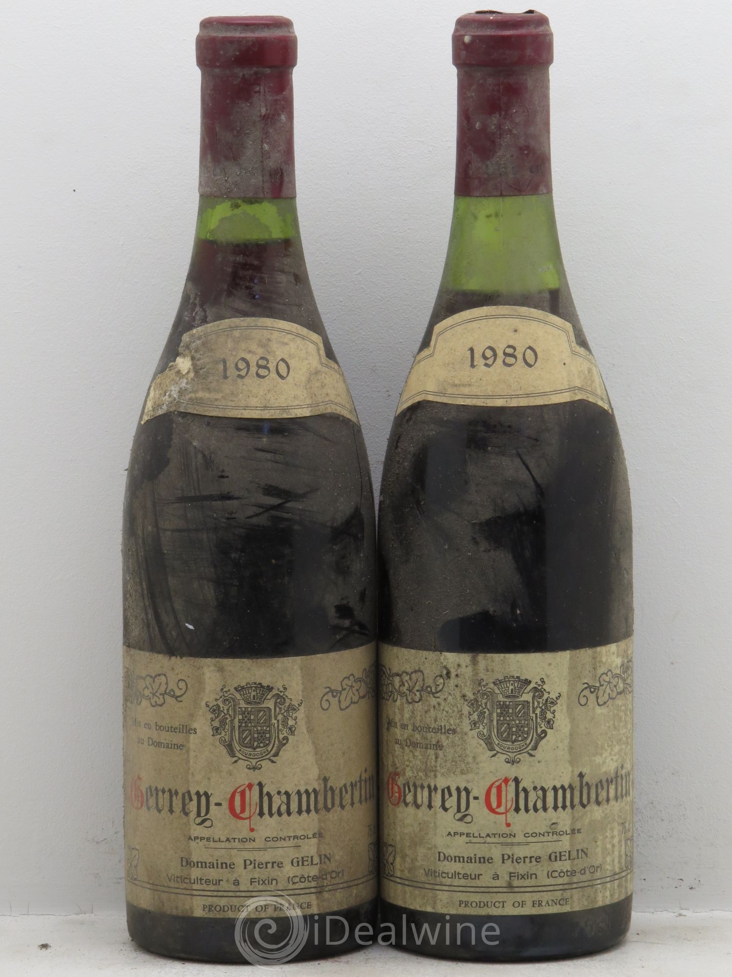 Gevrey-Chambertin 1980 - Lot de 2 bouteilles - 0