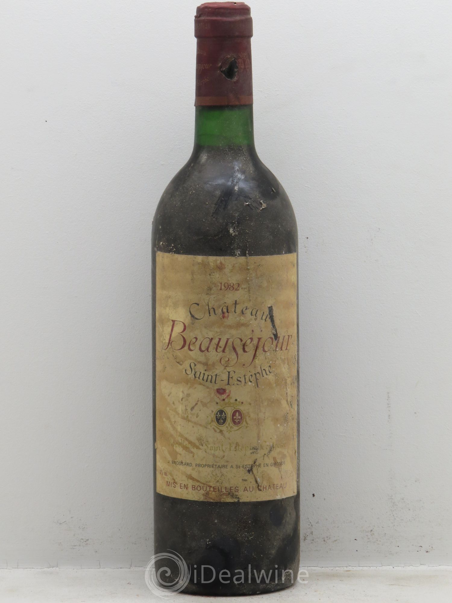 Château Haut Beauséjour Cru Bourgeois 1982 - Lot de 1 bouteille - 0