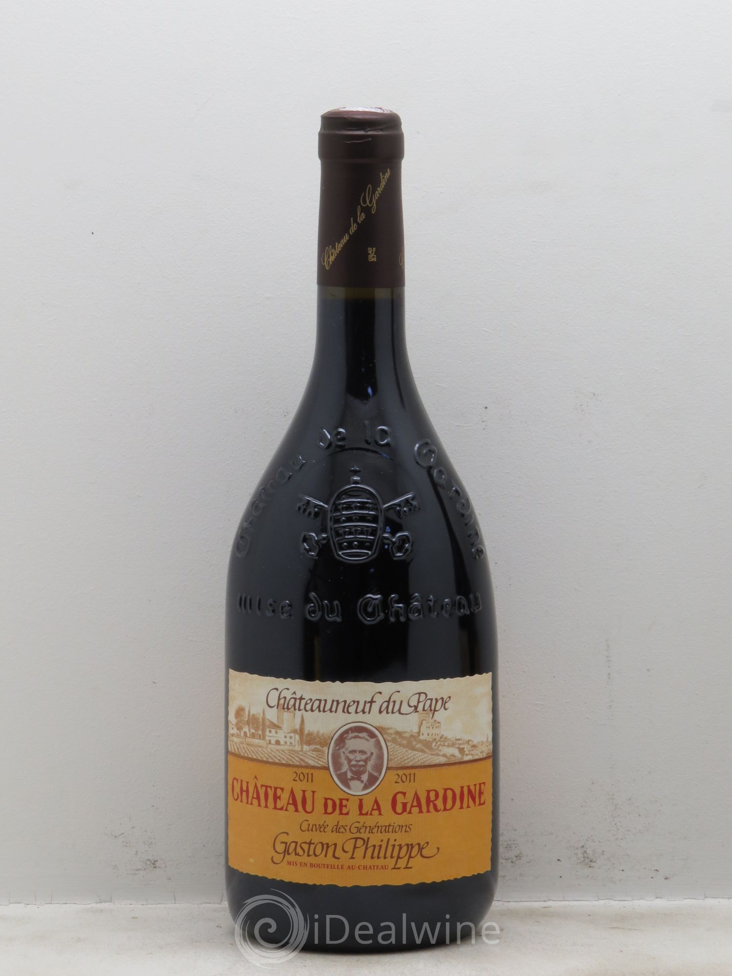 Châteauneuf-du-Pape Château de La Gardine Cuvée des Générations Gaston Philippe Famille Brunel 2011 - Lot de 1 bouteille - 0