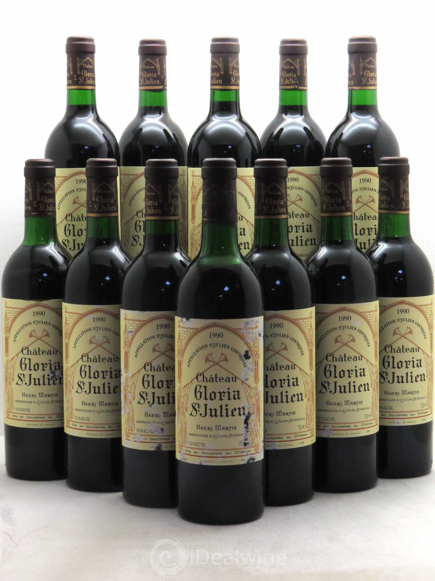 Château Gloria 1990 - Lot de 12 bouteilles - 0
