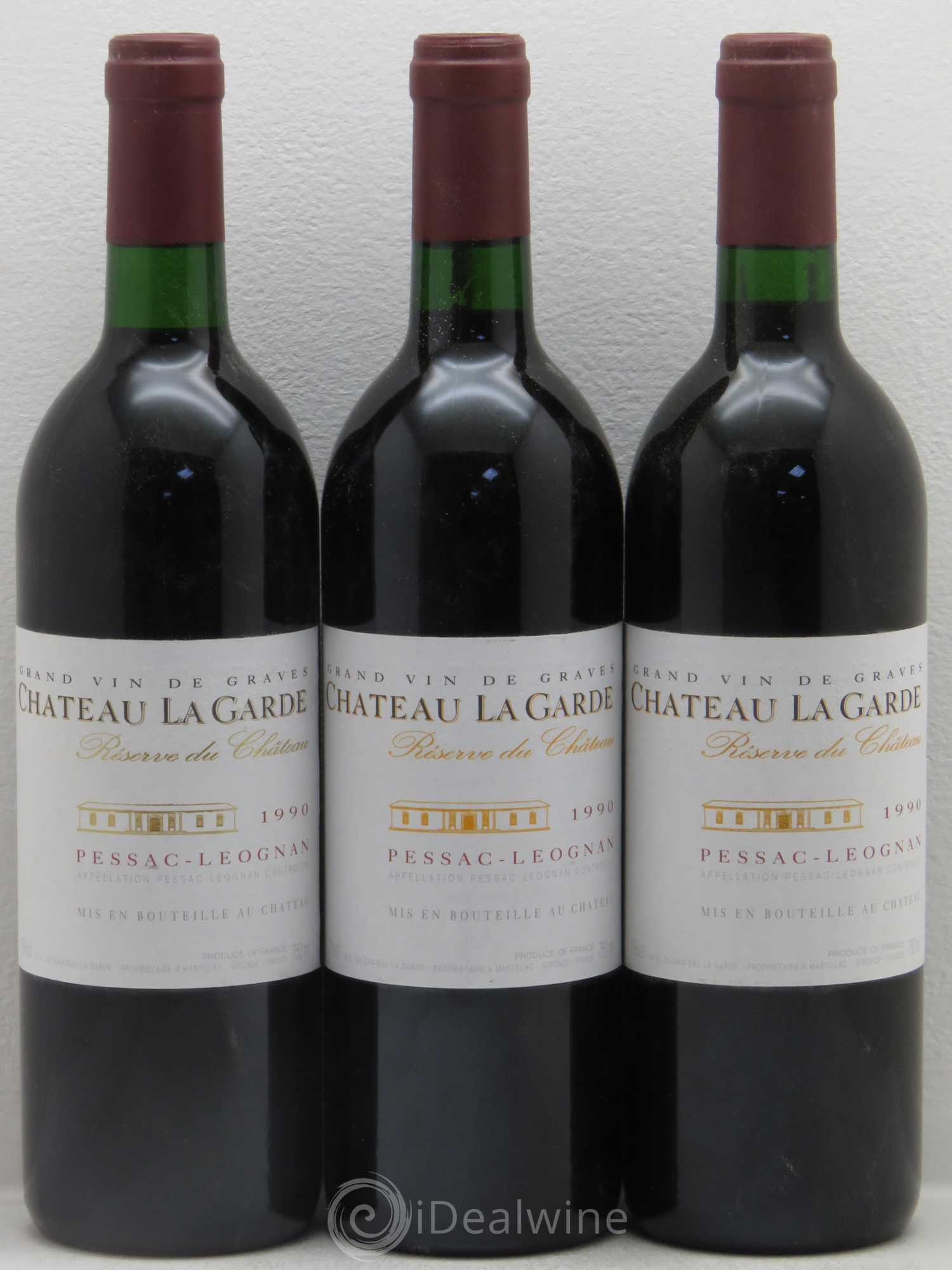 Château la Garde 1990 - Lot de 12 bouteilles - 1